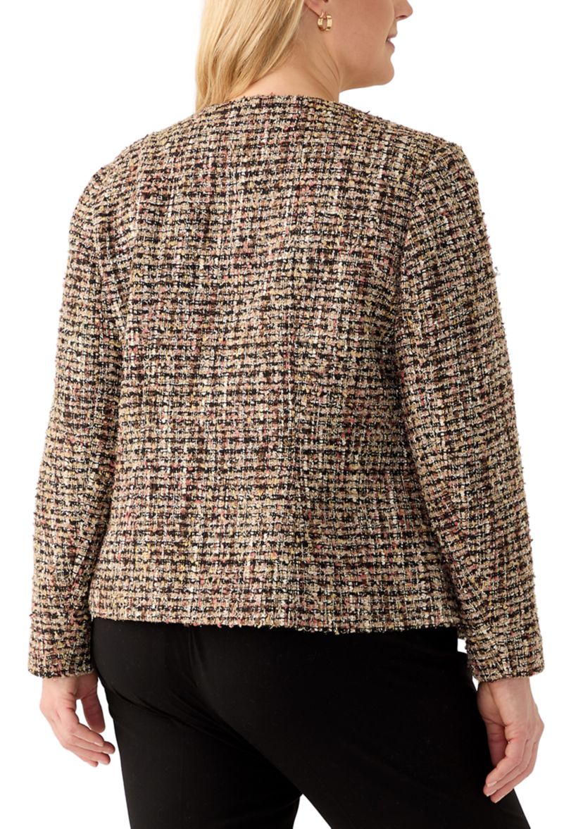 Plus Size Kissing Front Blazer