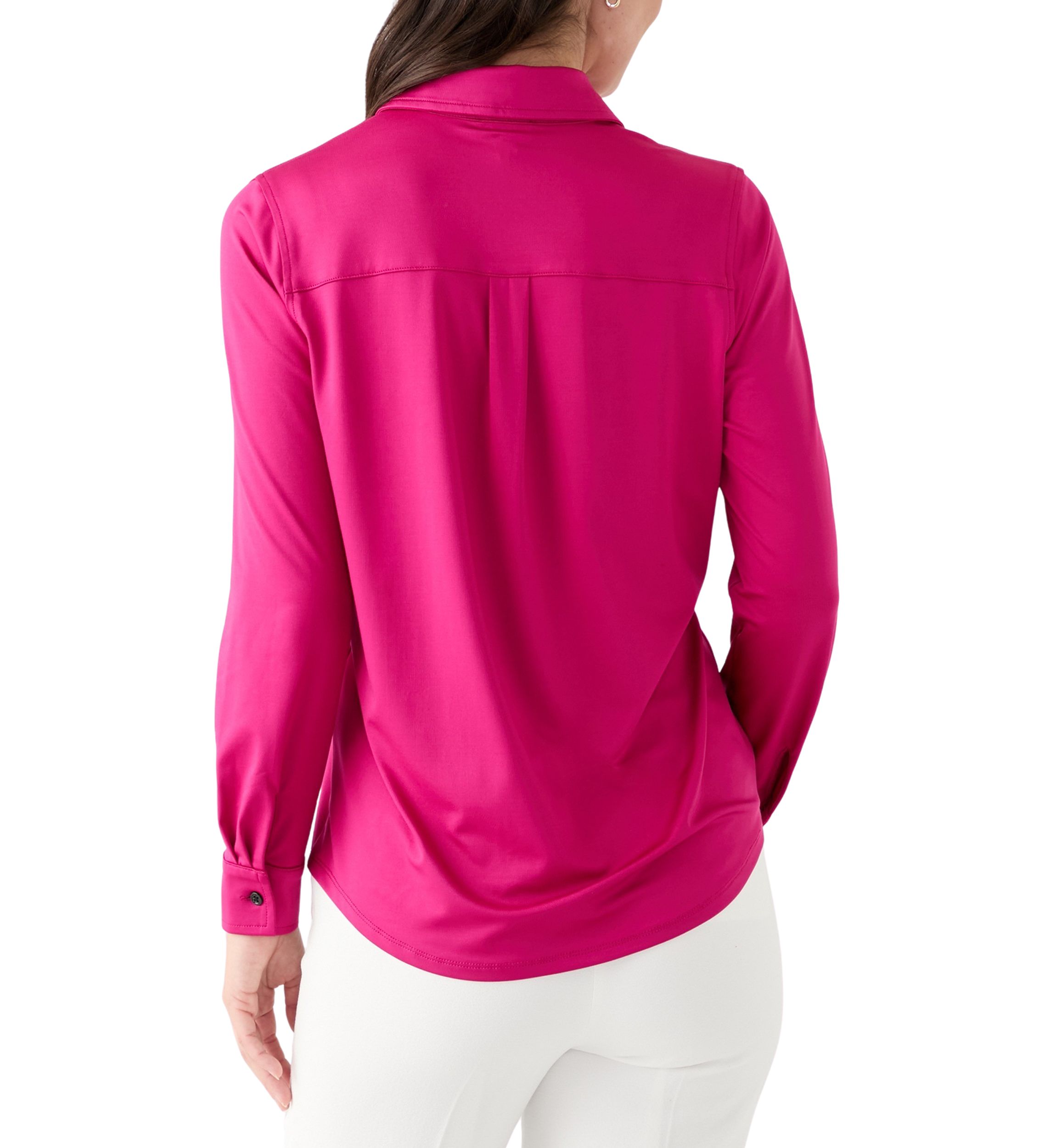 Womens Long Sleeve Button Down Shirt
