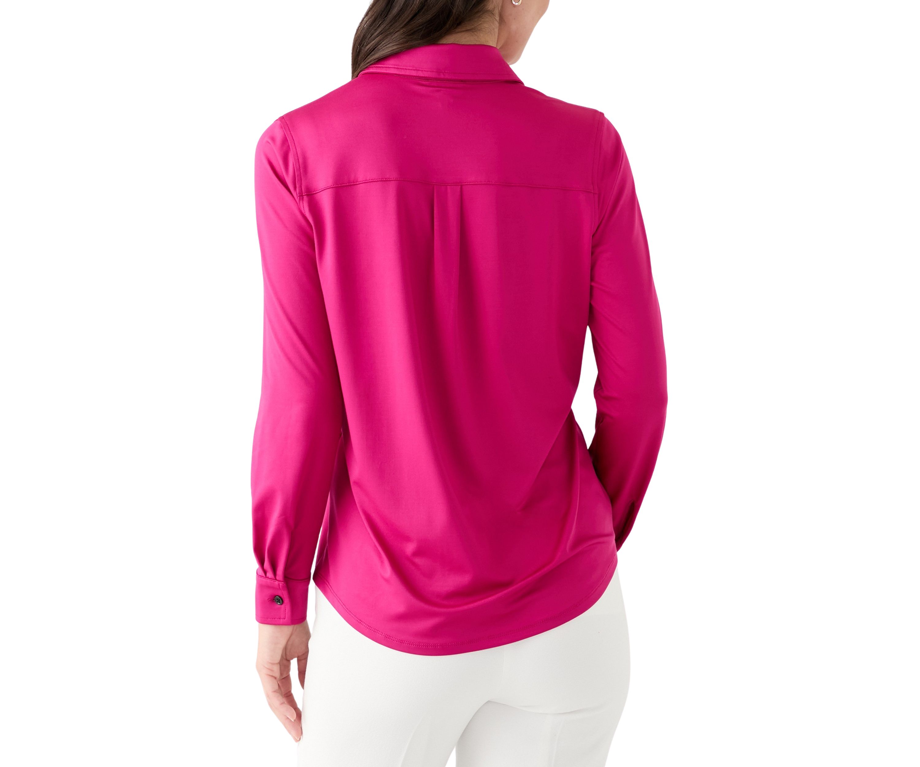 Womens Long Sleeve Button Down Shirt