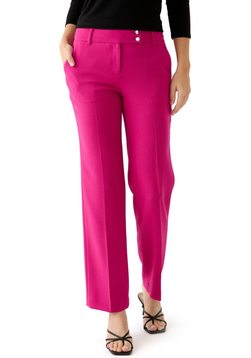 Petite Fly Front Slash Pocket Pants 