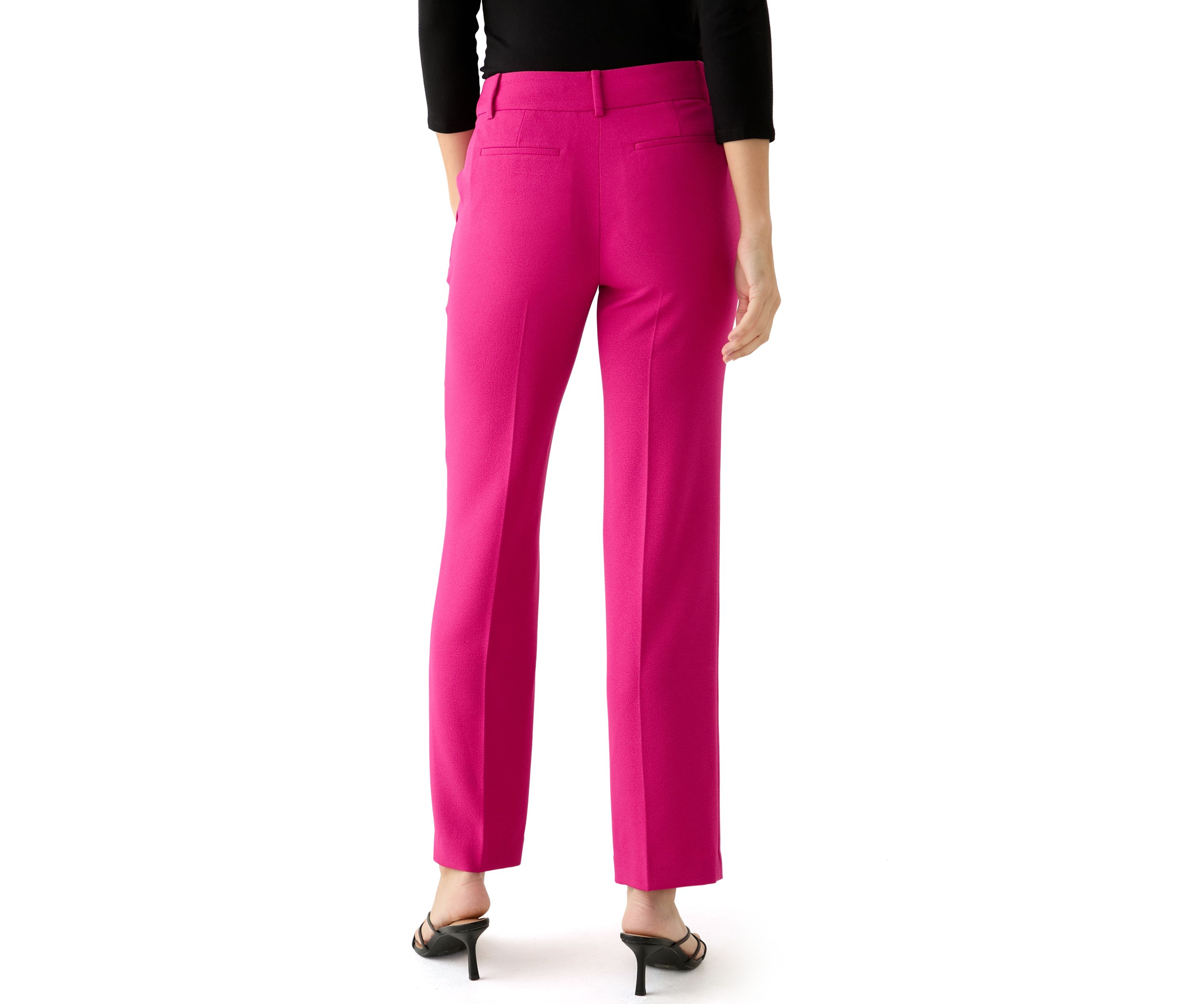 Petite Fly Front Slash Pocket Pants 
