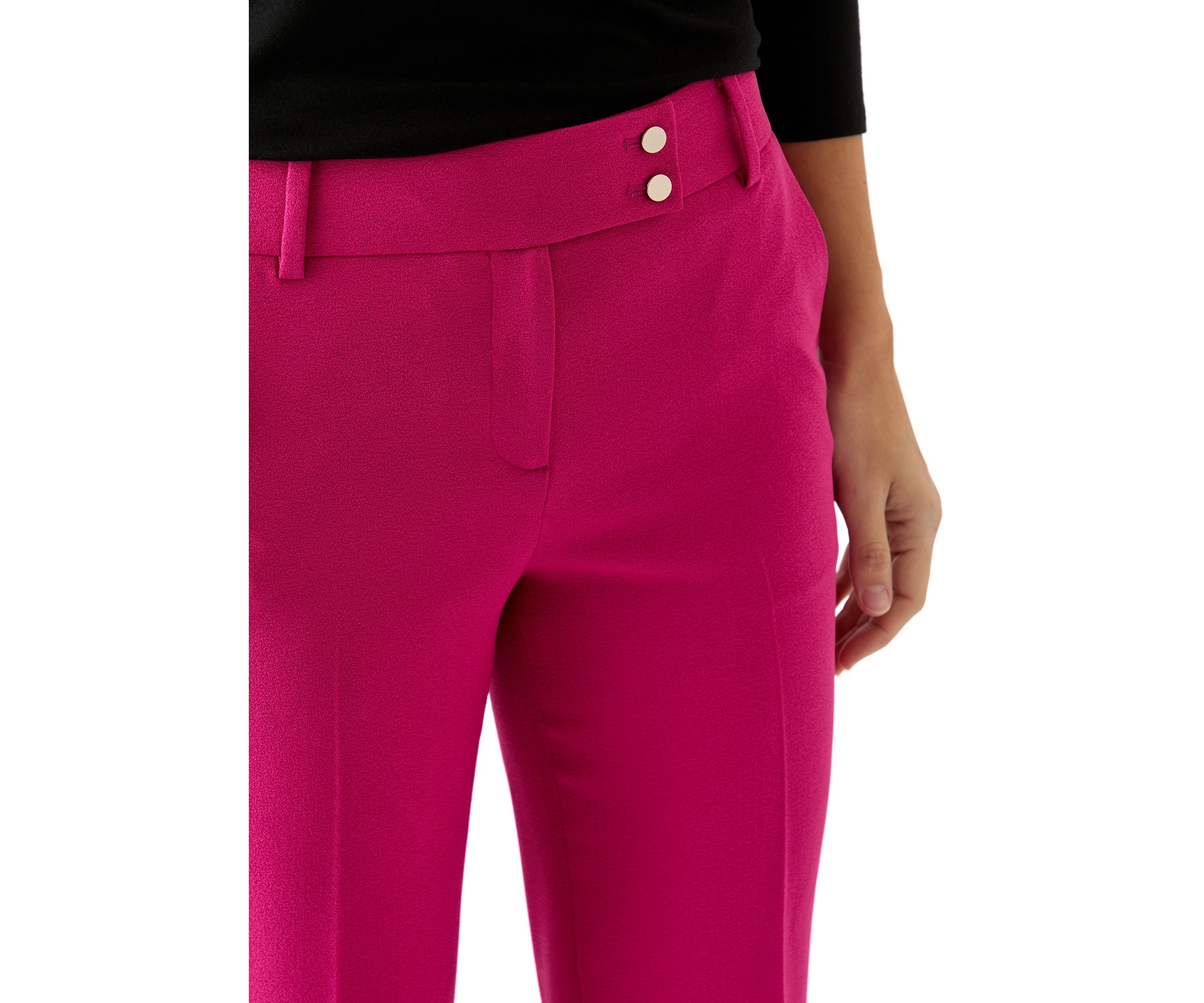 Petite Fly Front Slash Pocket Pants 