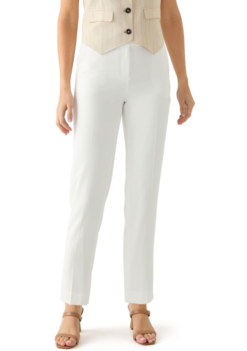 Womens  Front Slash Pocket Slim Trousers