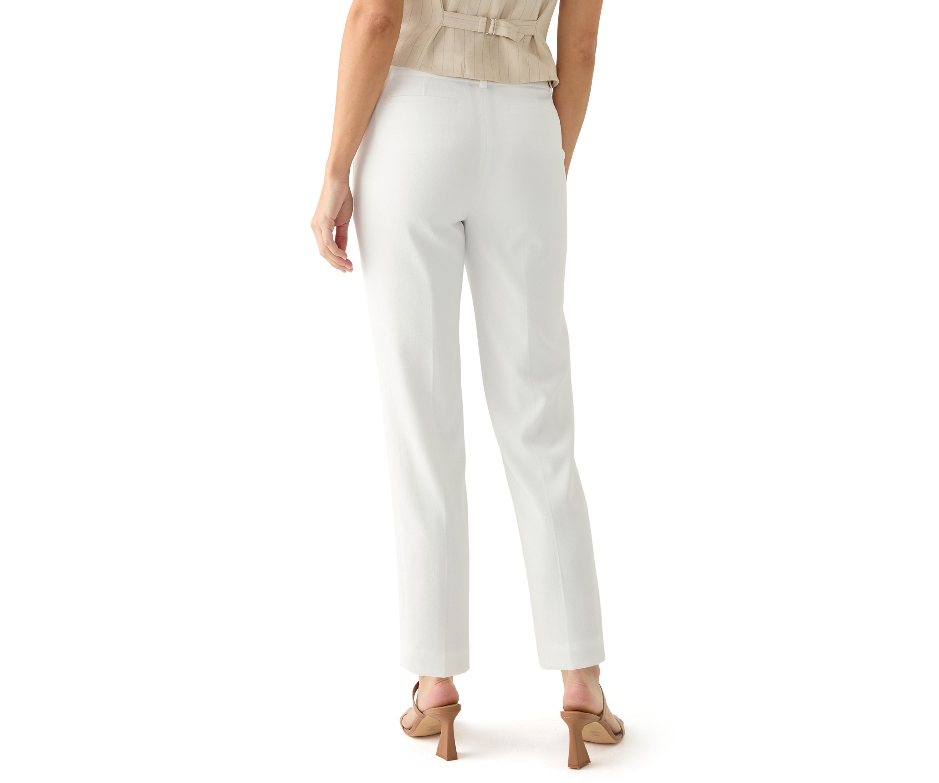 Womens  Front Slash Pocket Slim Trousers
