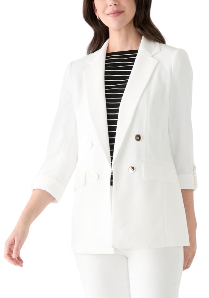 Womens Faux Double Breasted Blazer 