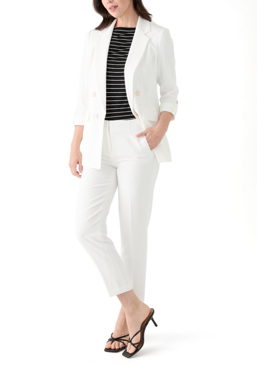 Womens Faux Double Breasted Blazer 