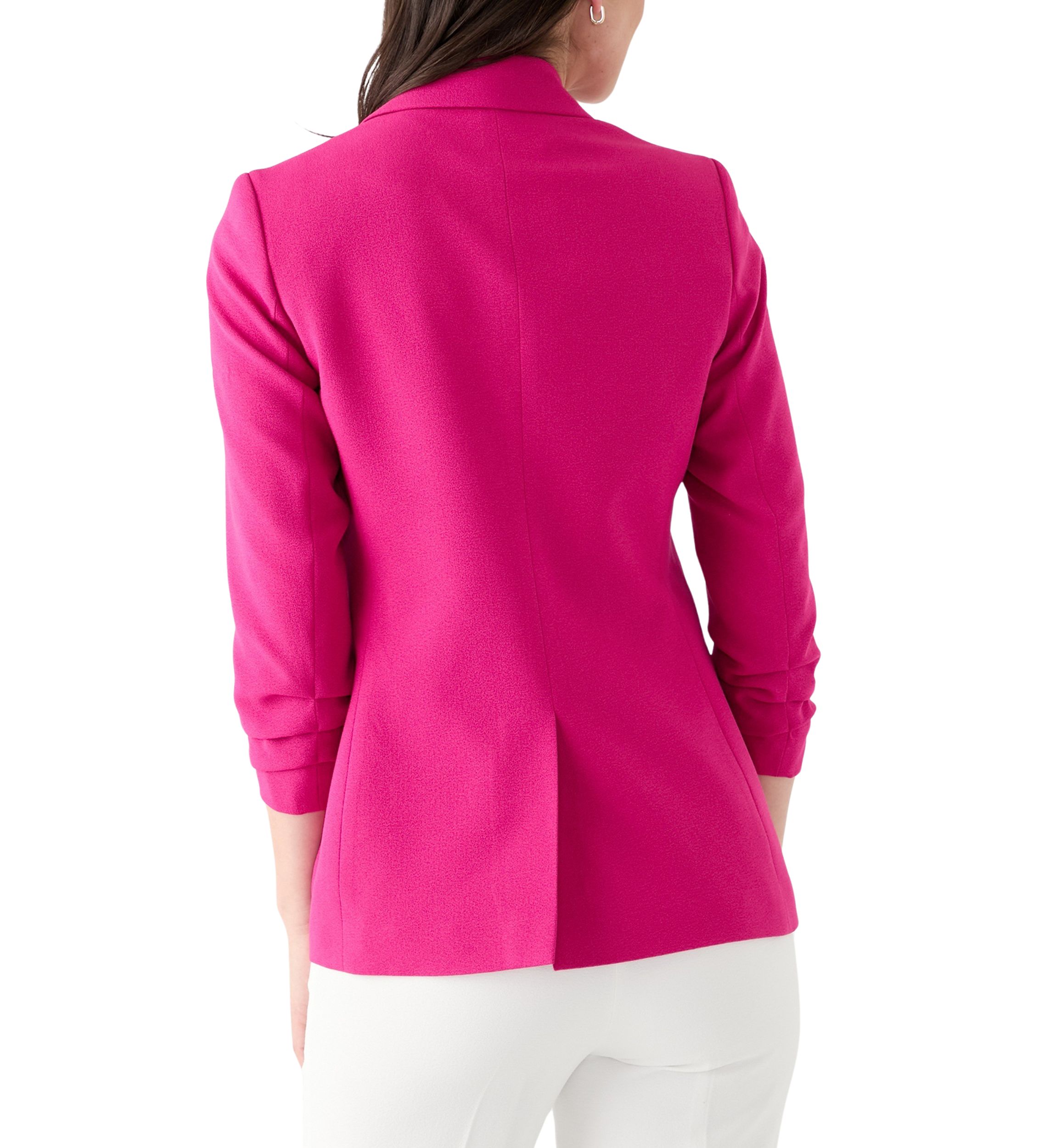 Womens One Button Peak Lapel Blazer