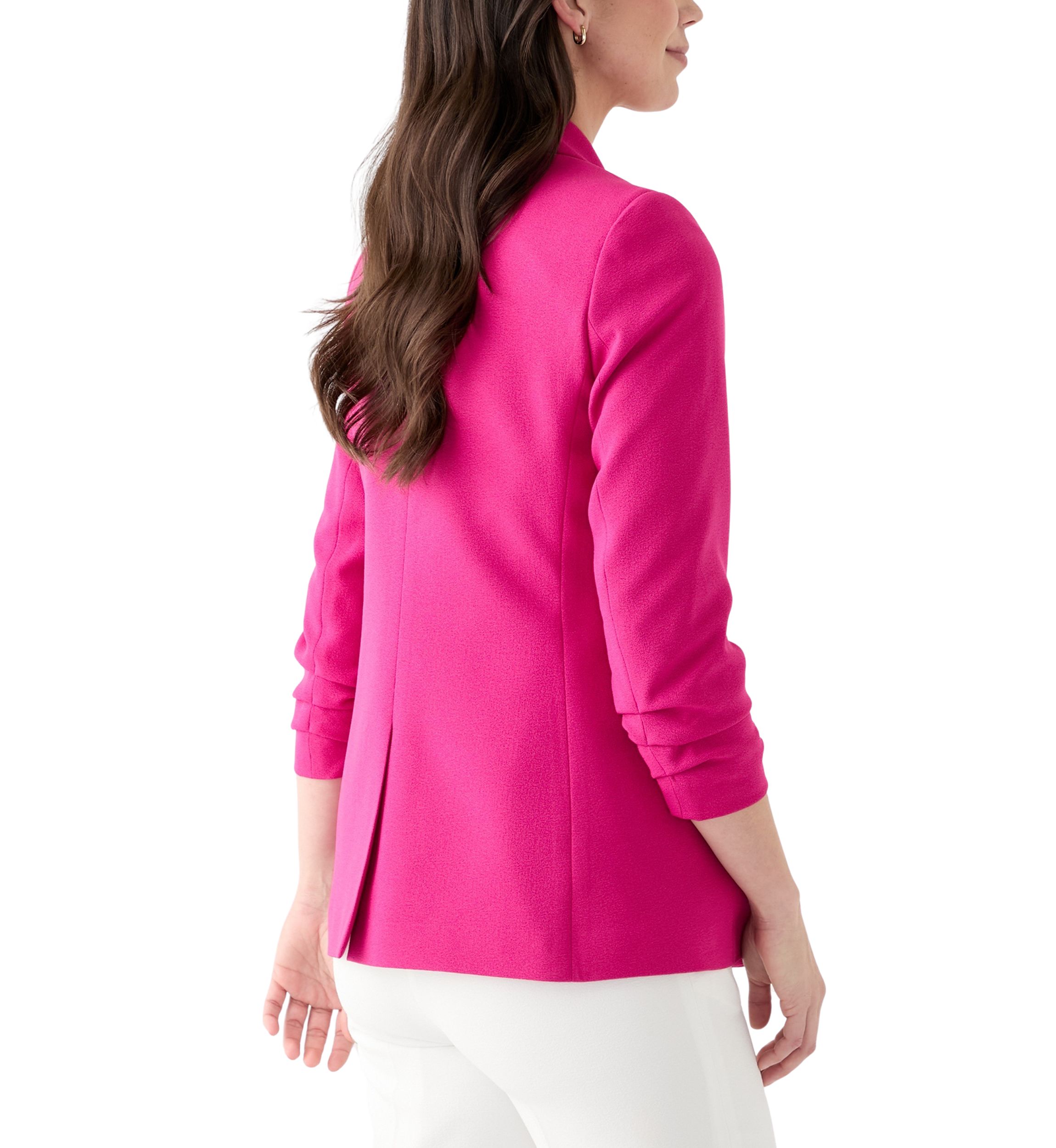 Womens One Button Peak Lapel Blazer