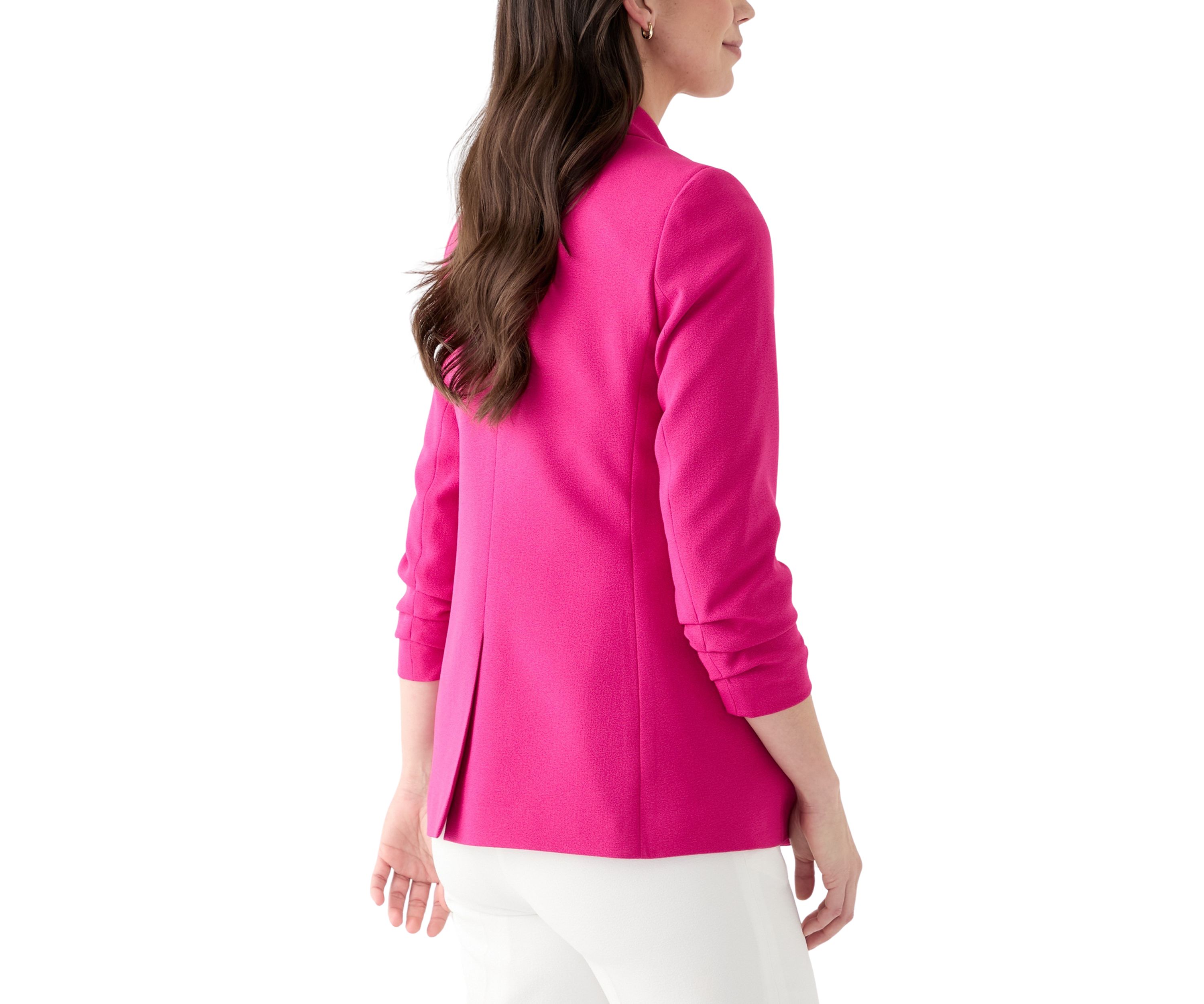 Petite One Button Peak Lapel Blazer