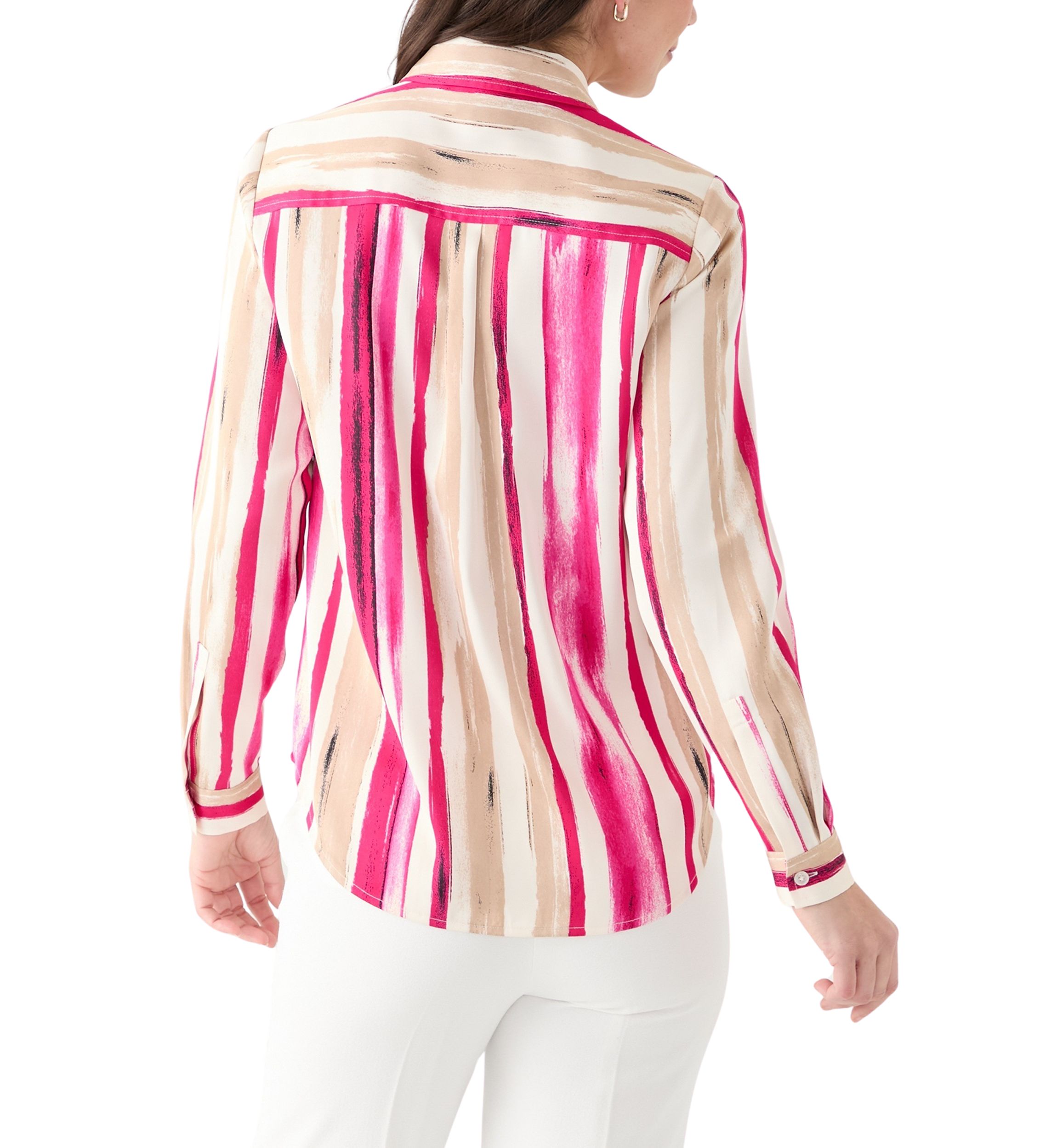 Petite Long Sleeve Button Down Shirt 