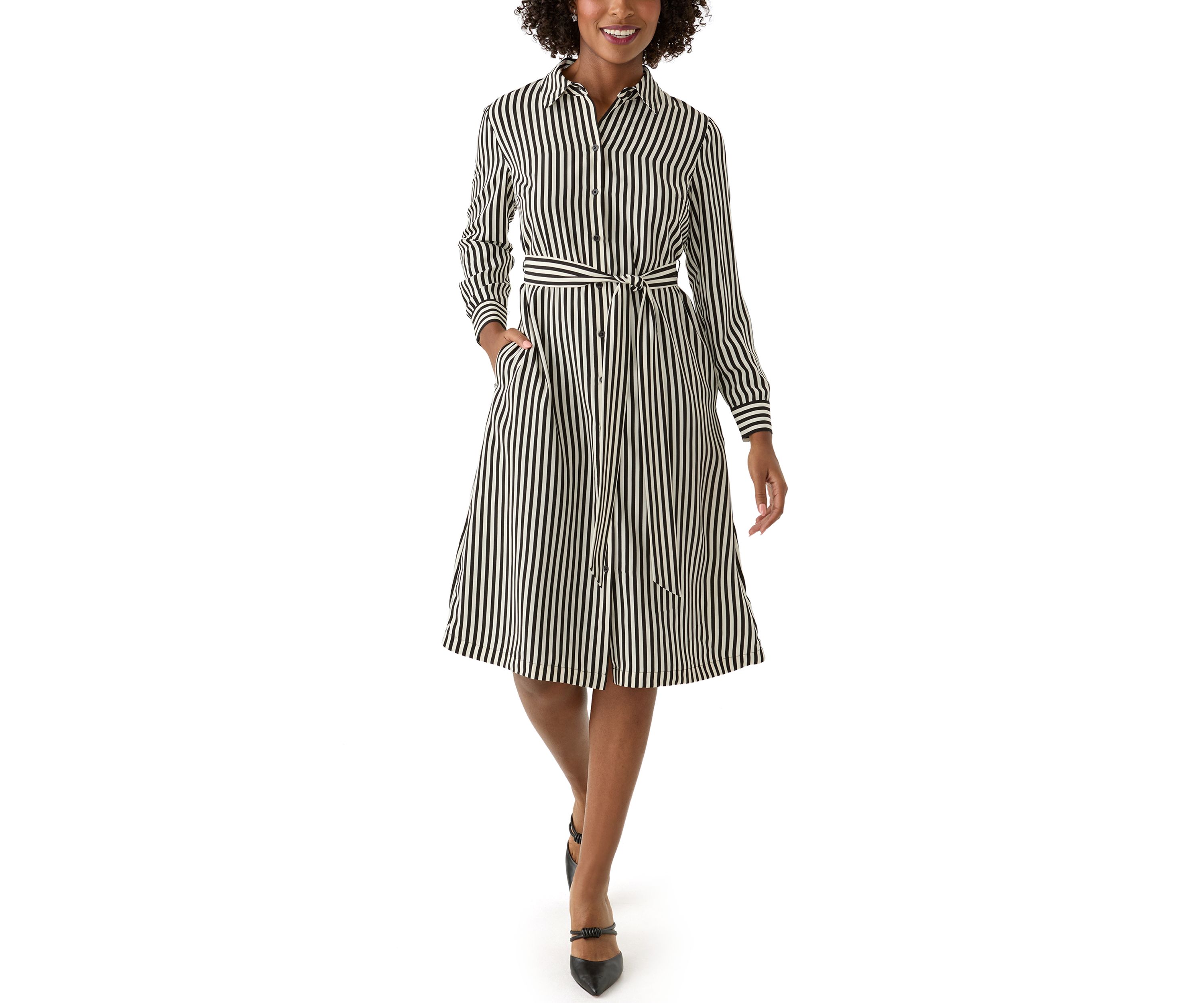 Womens Midi Shirtdress
