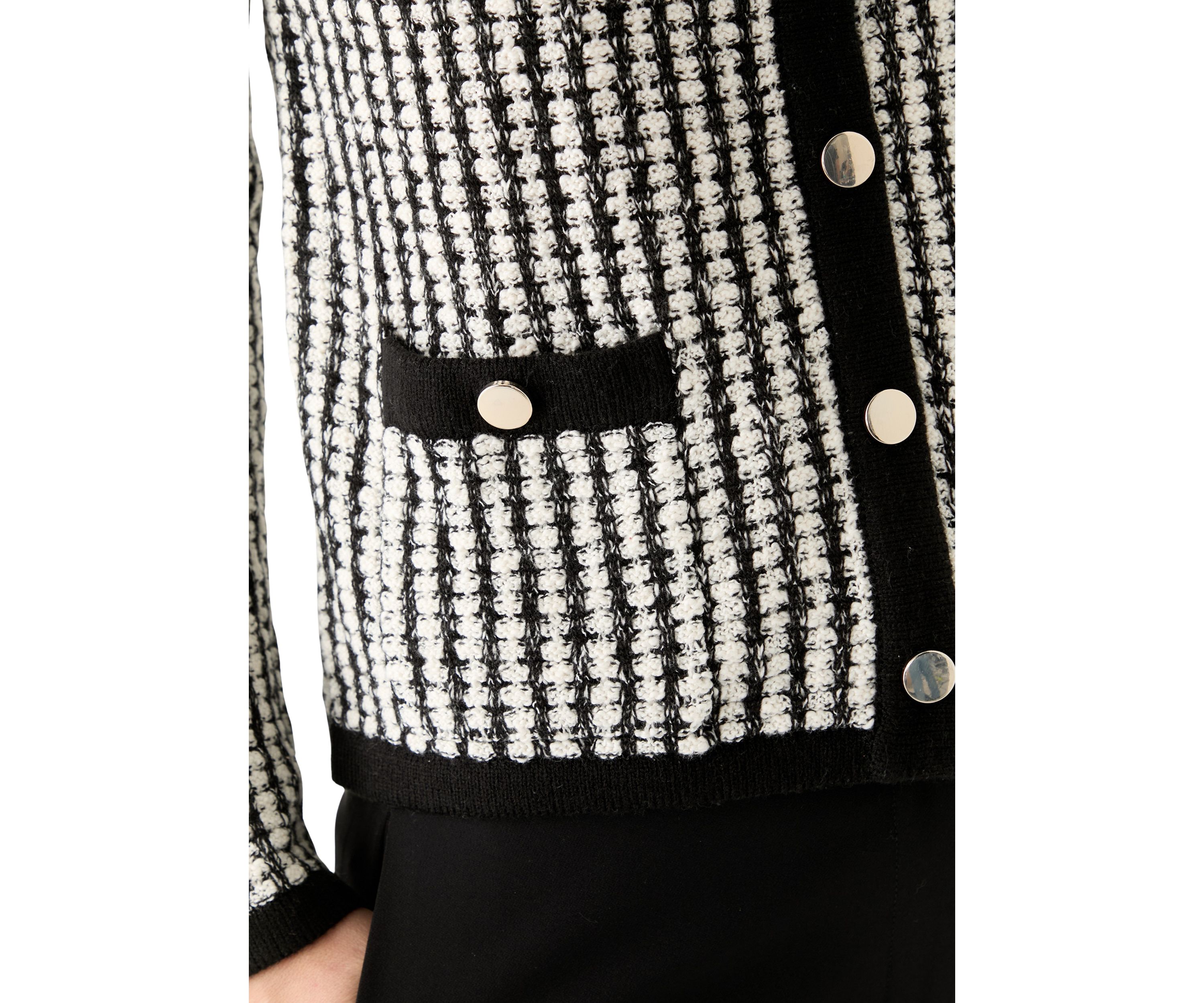 Womens Textured Tipped Cardigan 