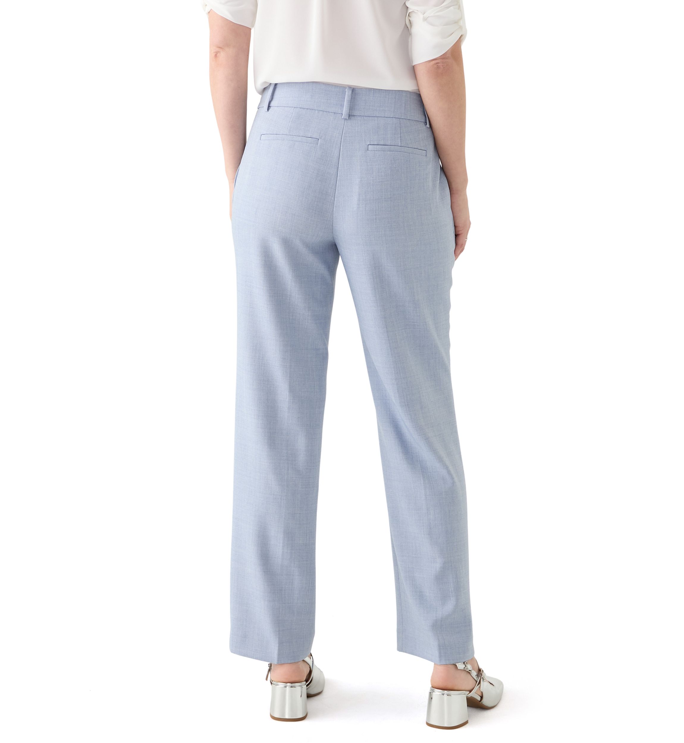 Womens Mélange Bootcut Pants