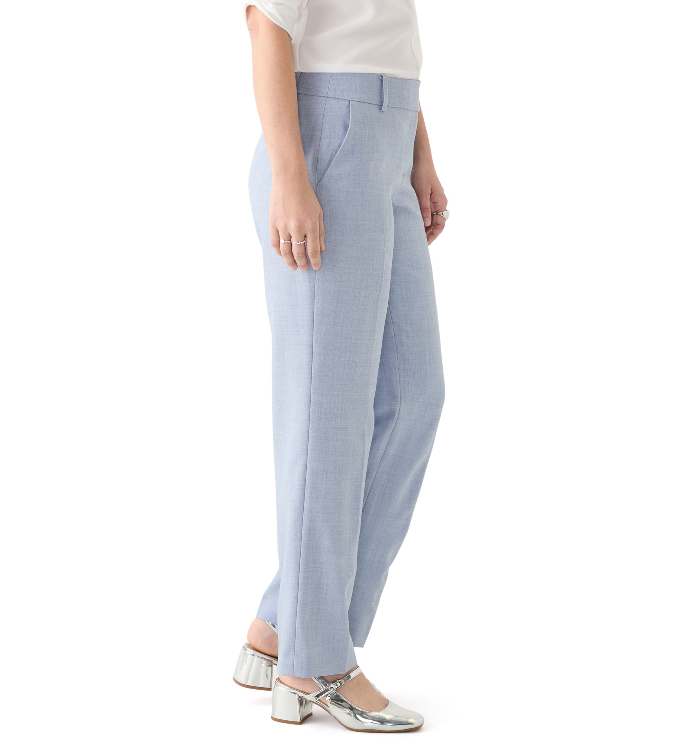 Womens Mélange Bootcut Pants