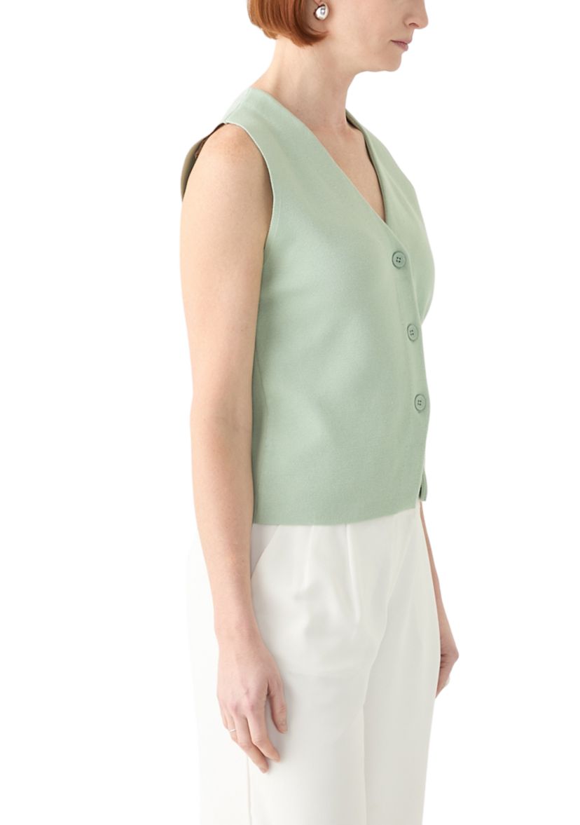 Womens Button Front Sweater Vest