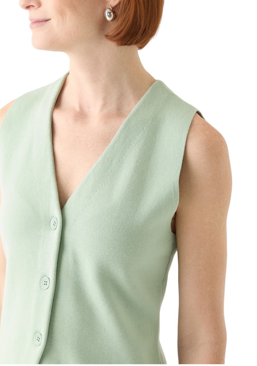 Womens Button Front Sweater Vest