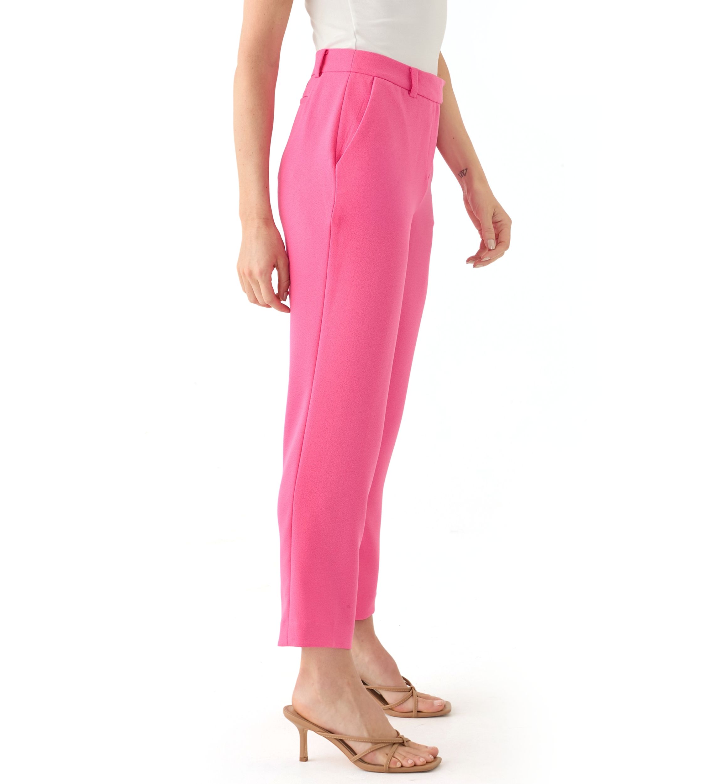 Petite Crepe Slim Leg Pants