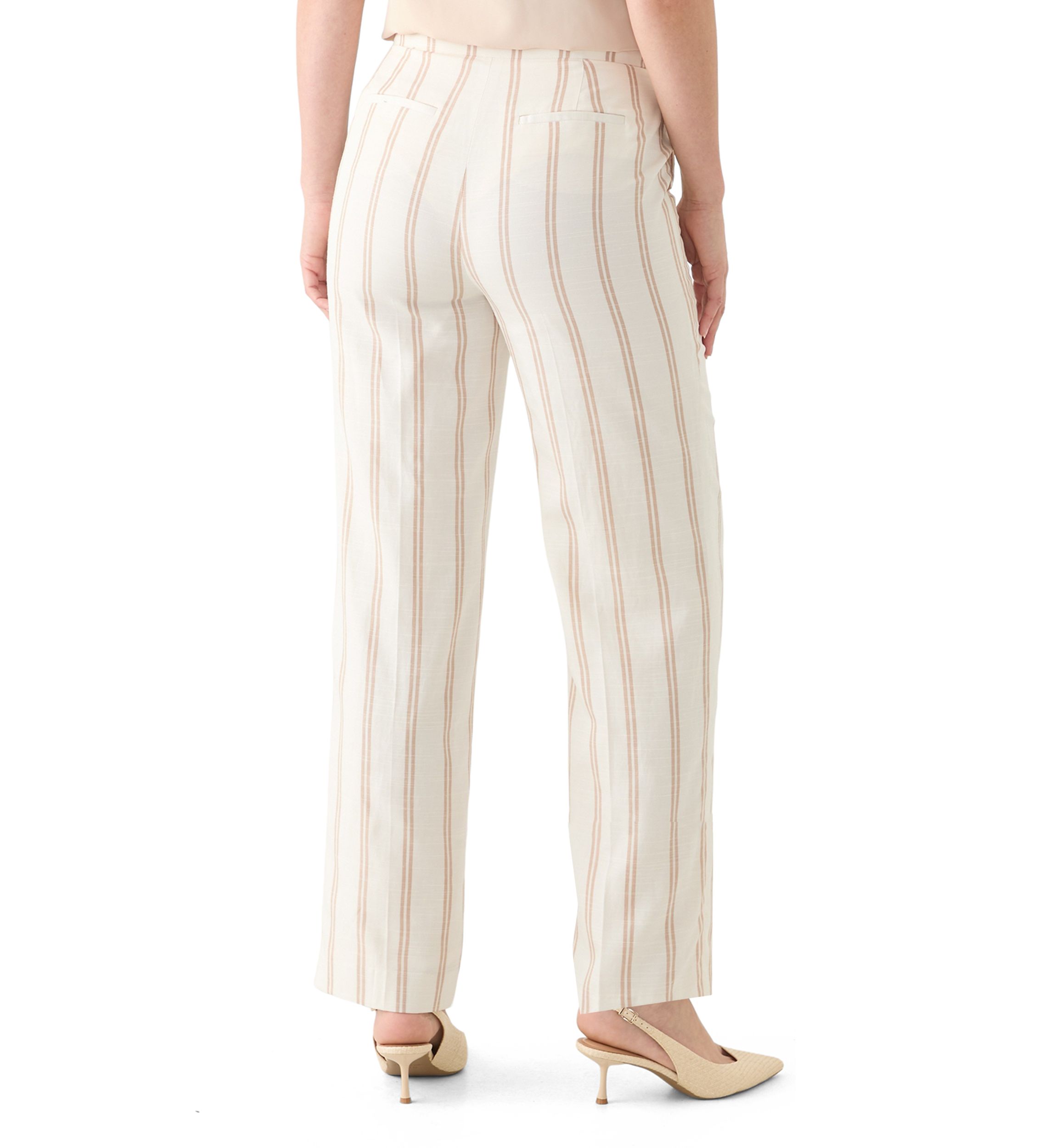 Womens Stripe Wide Leg Pants