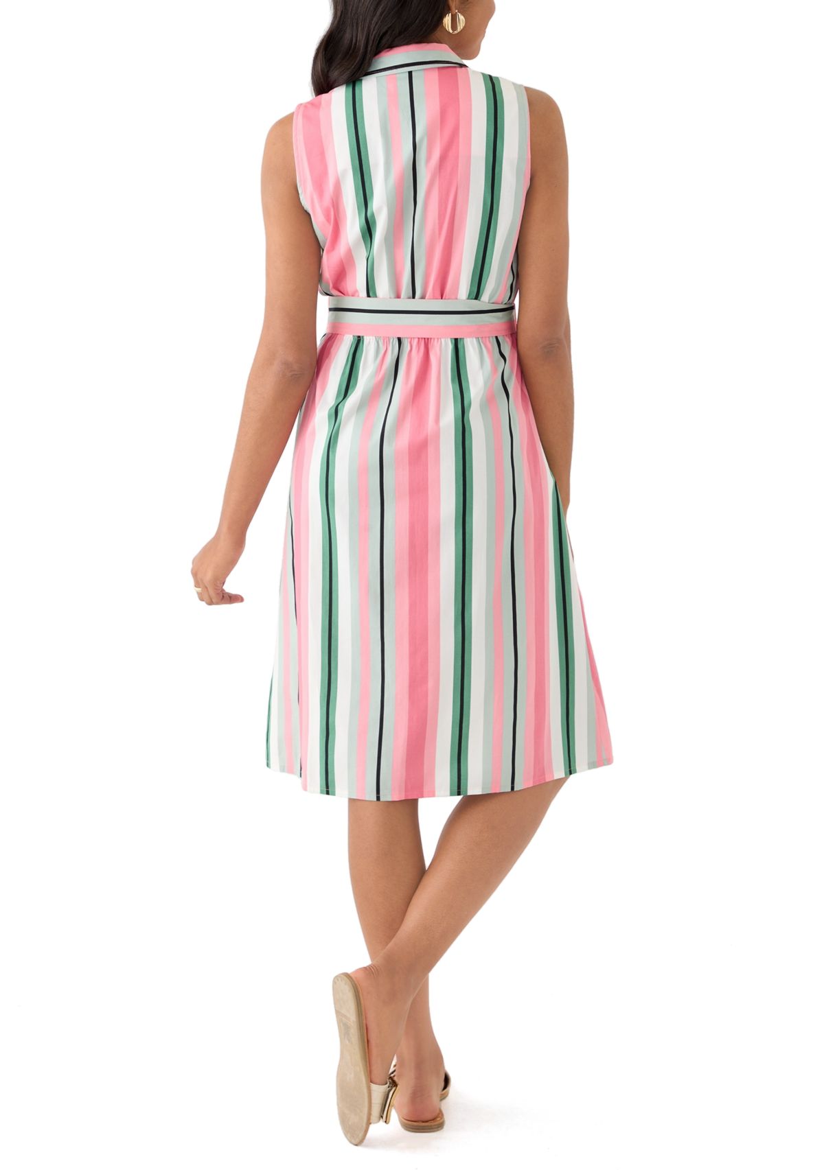 Womens Stripe Shirt Dress