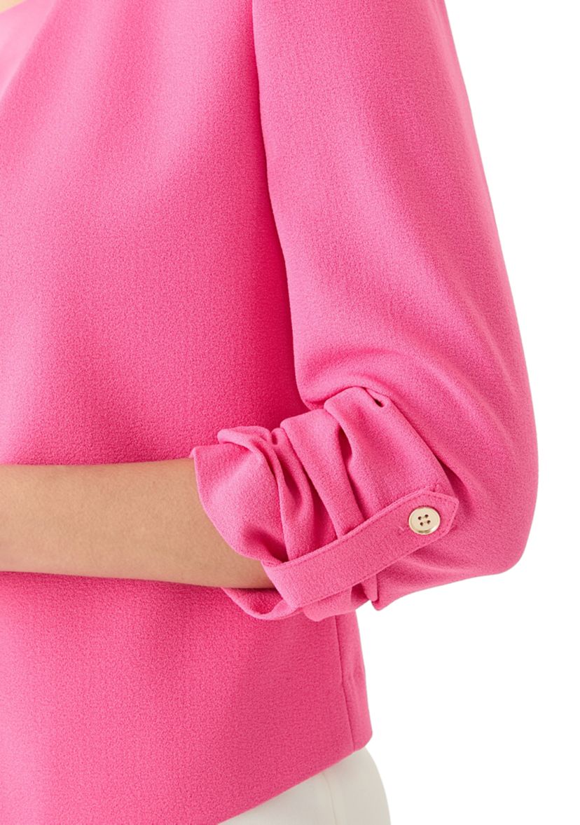 Petite Crepe Scrunch Sleeve Blazer Jacket