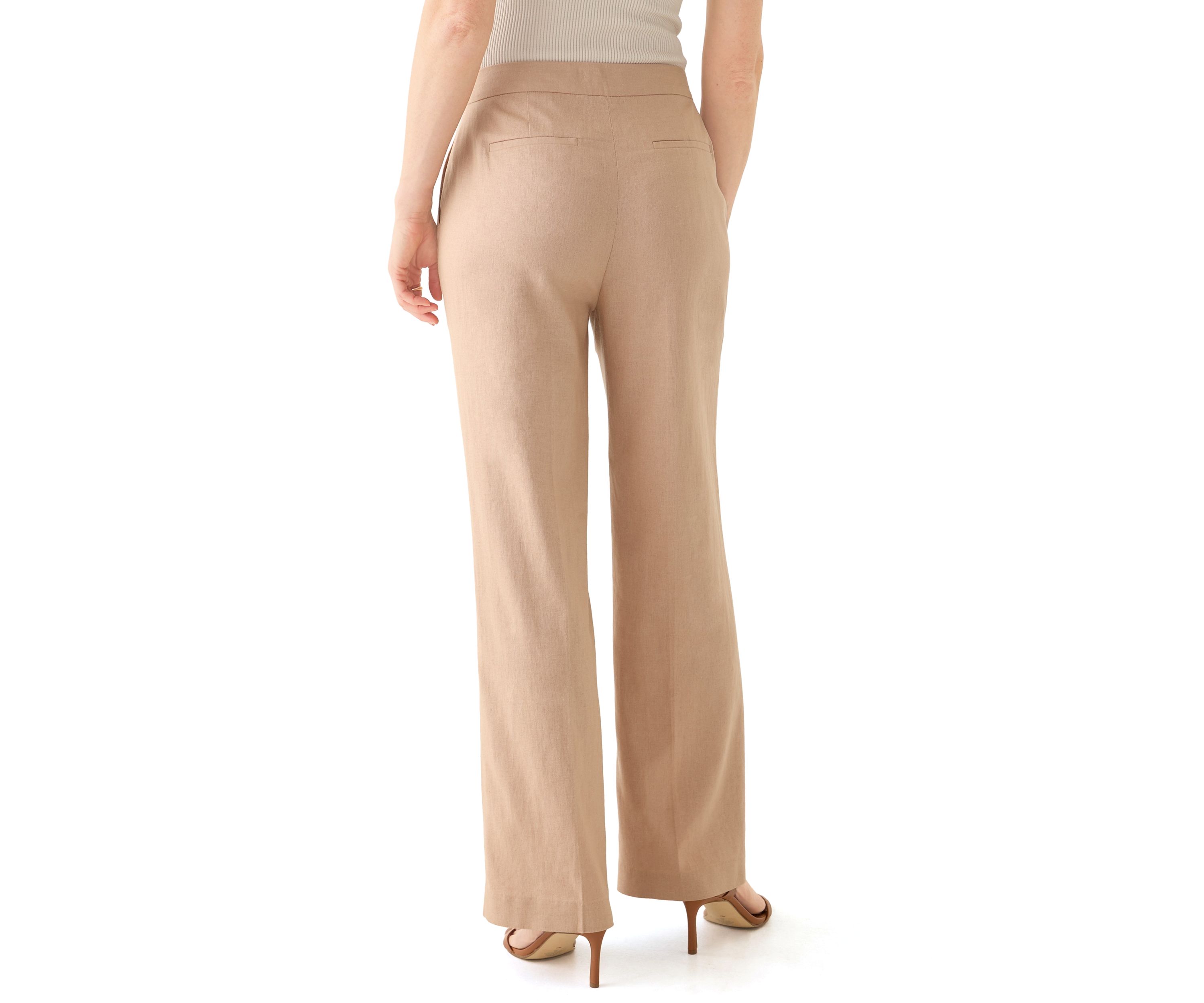 Womens Linen Wide Leg Pants 