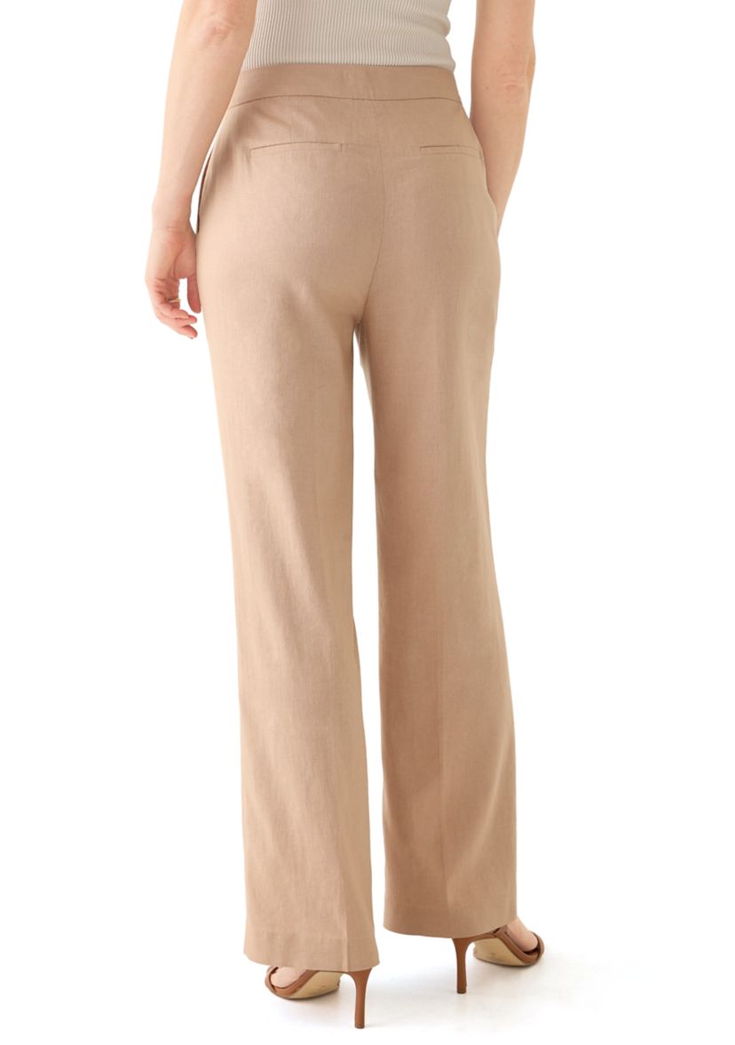 Womens Linen Wide Leg Pants 