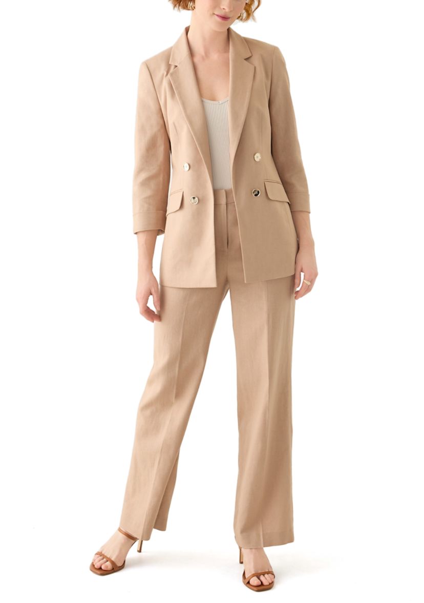 Womens Linen Wide Leg Pants 