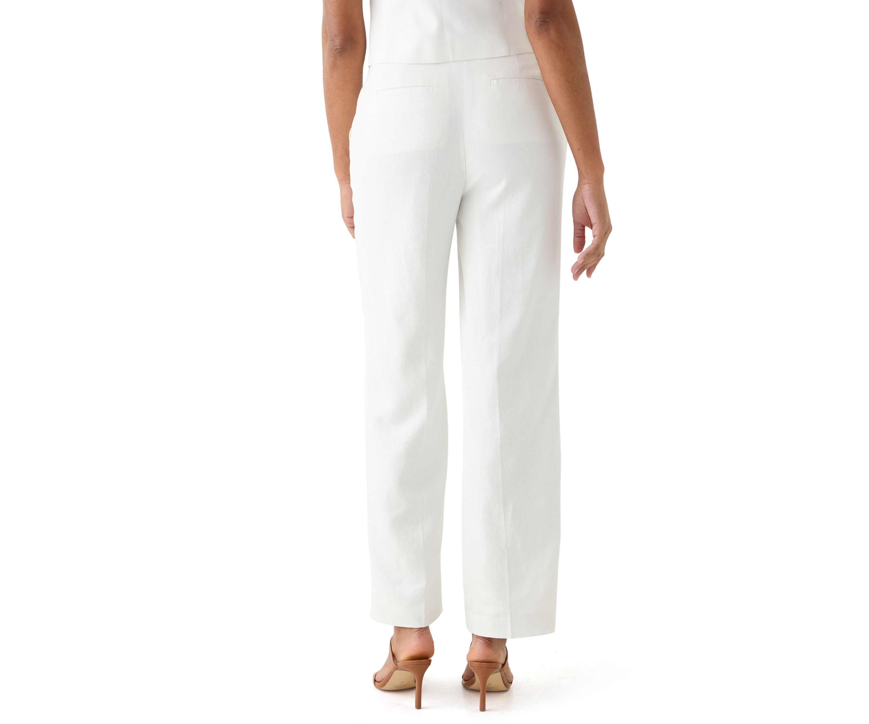 Womens Linen Wide Leg Pants