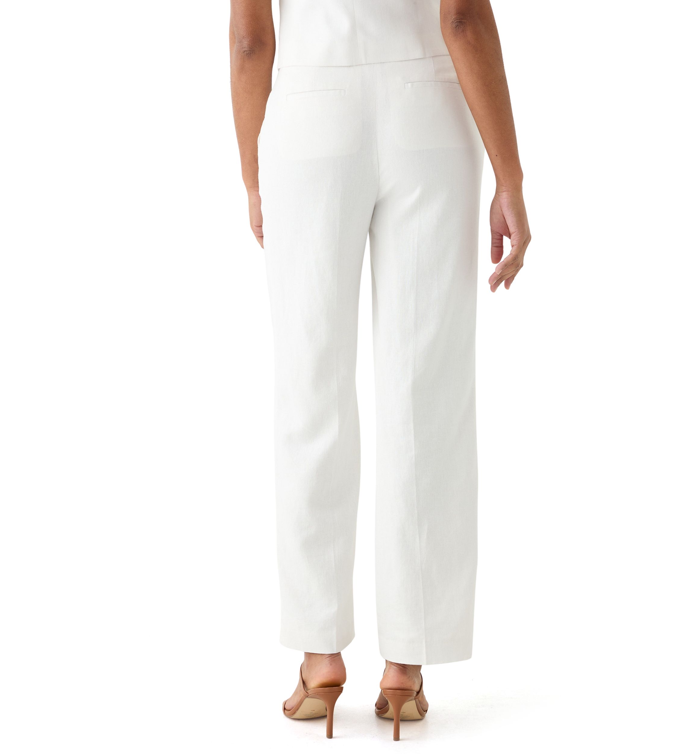 Womens Linen Wide Leg Pants