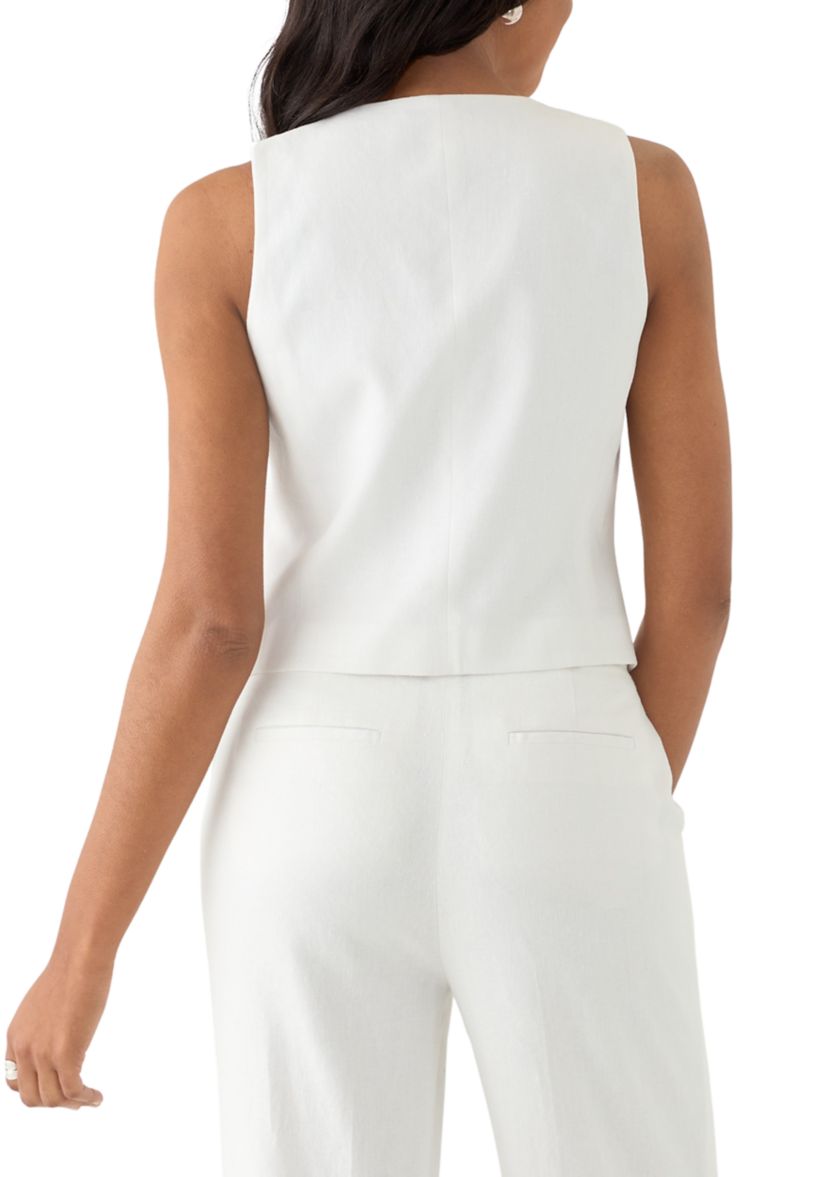 Womens Linen Vest 