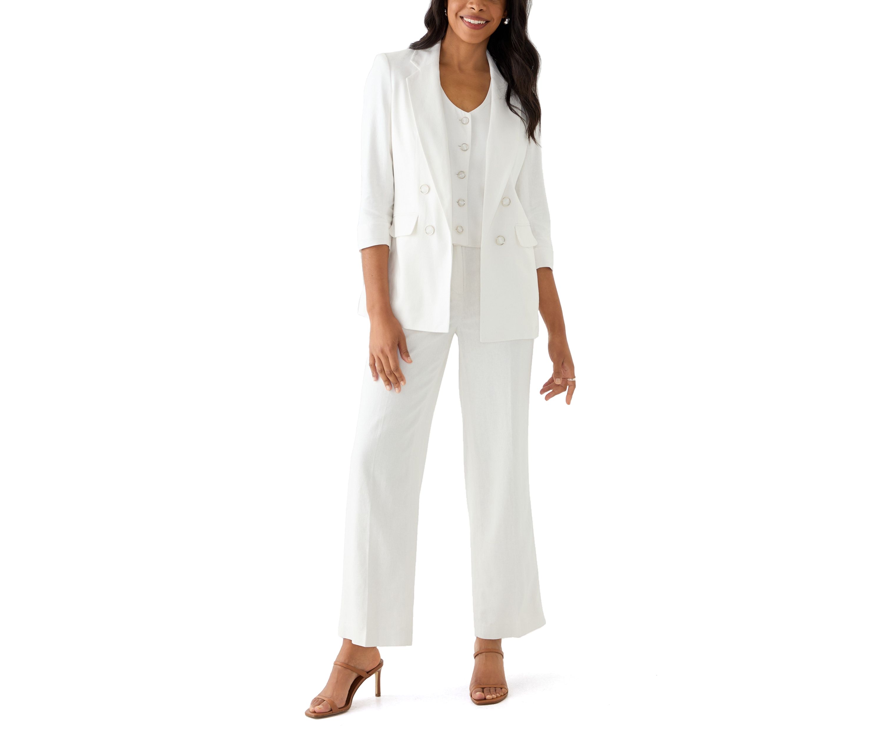 Womens Linen Vest 