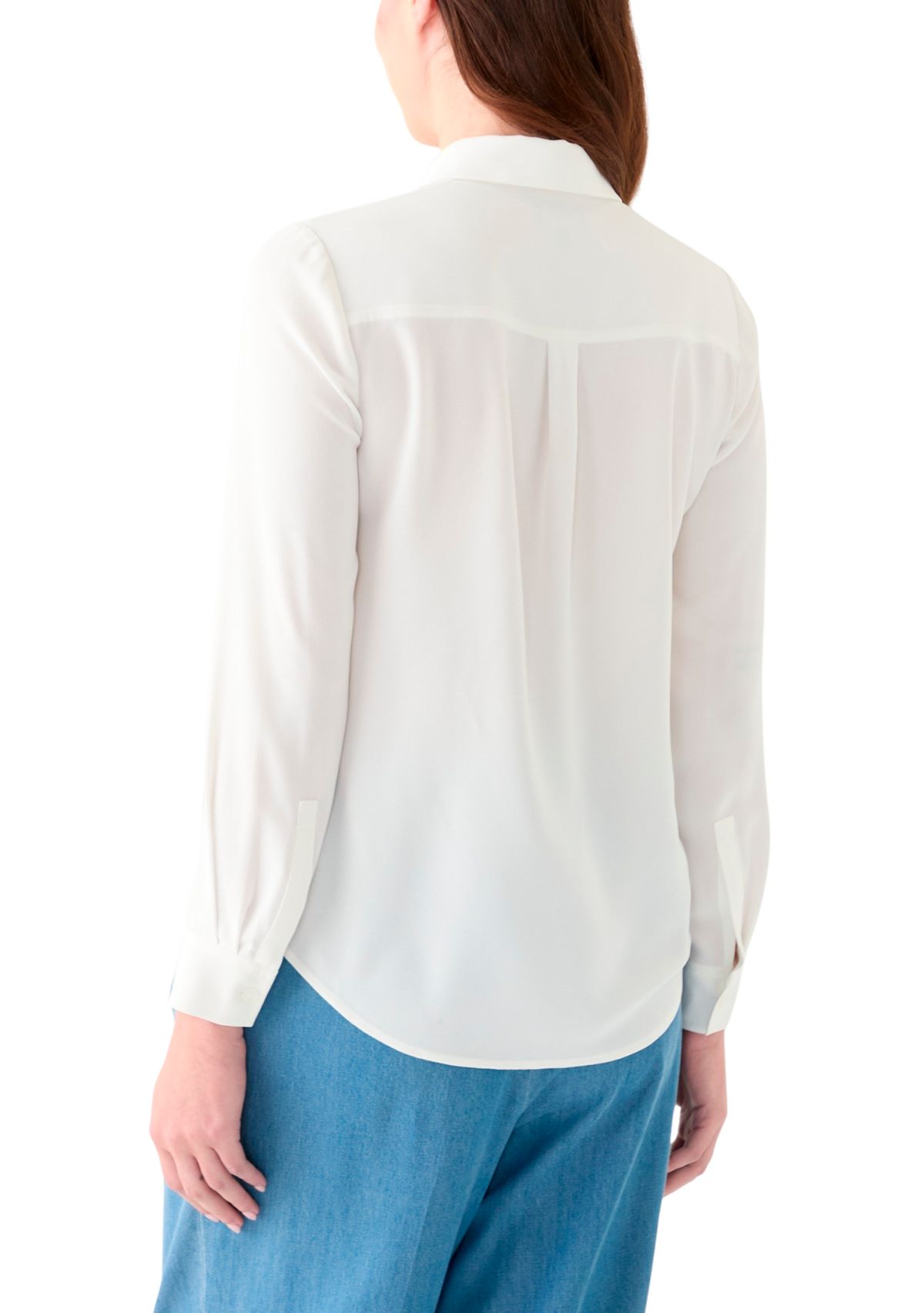 Womens Button Front Blouse