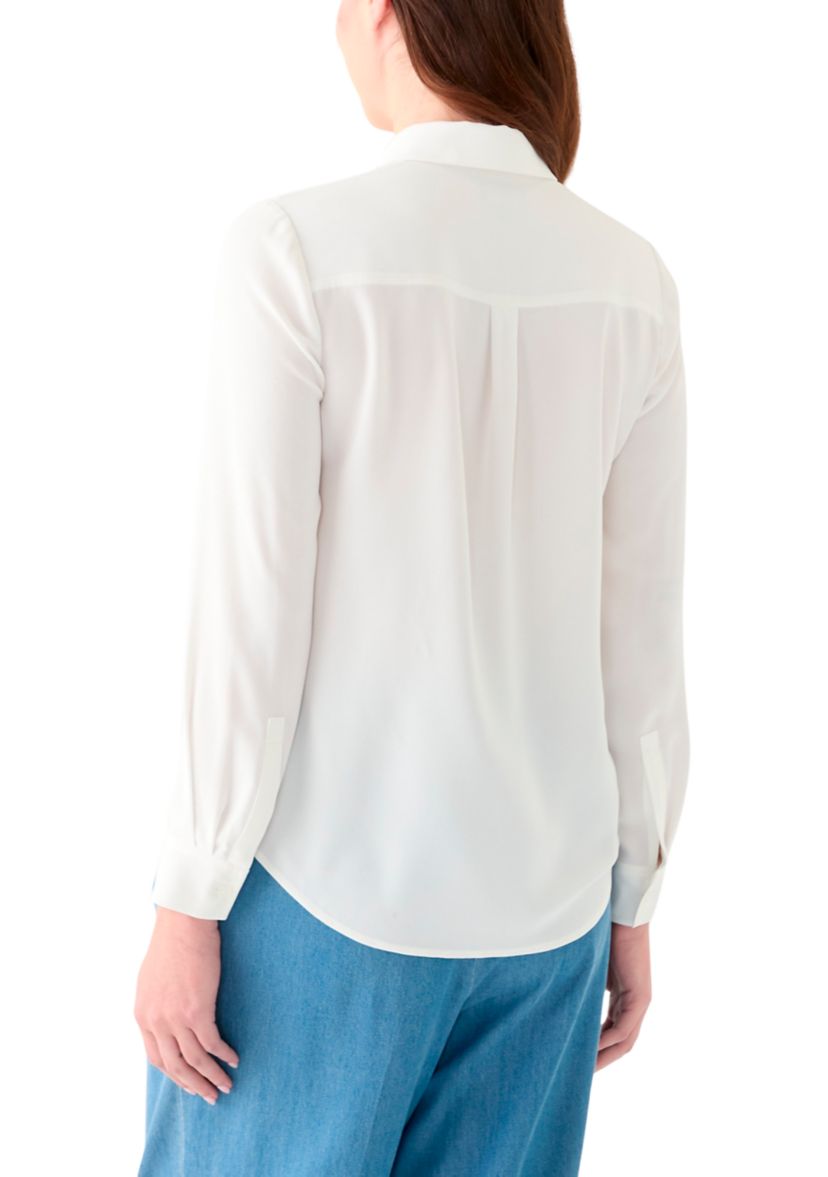 Womens Button Front Blouse