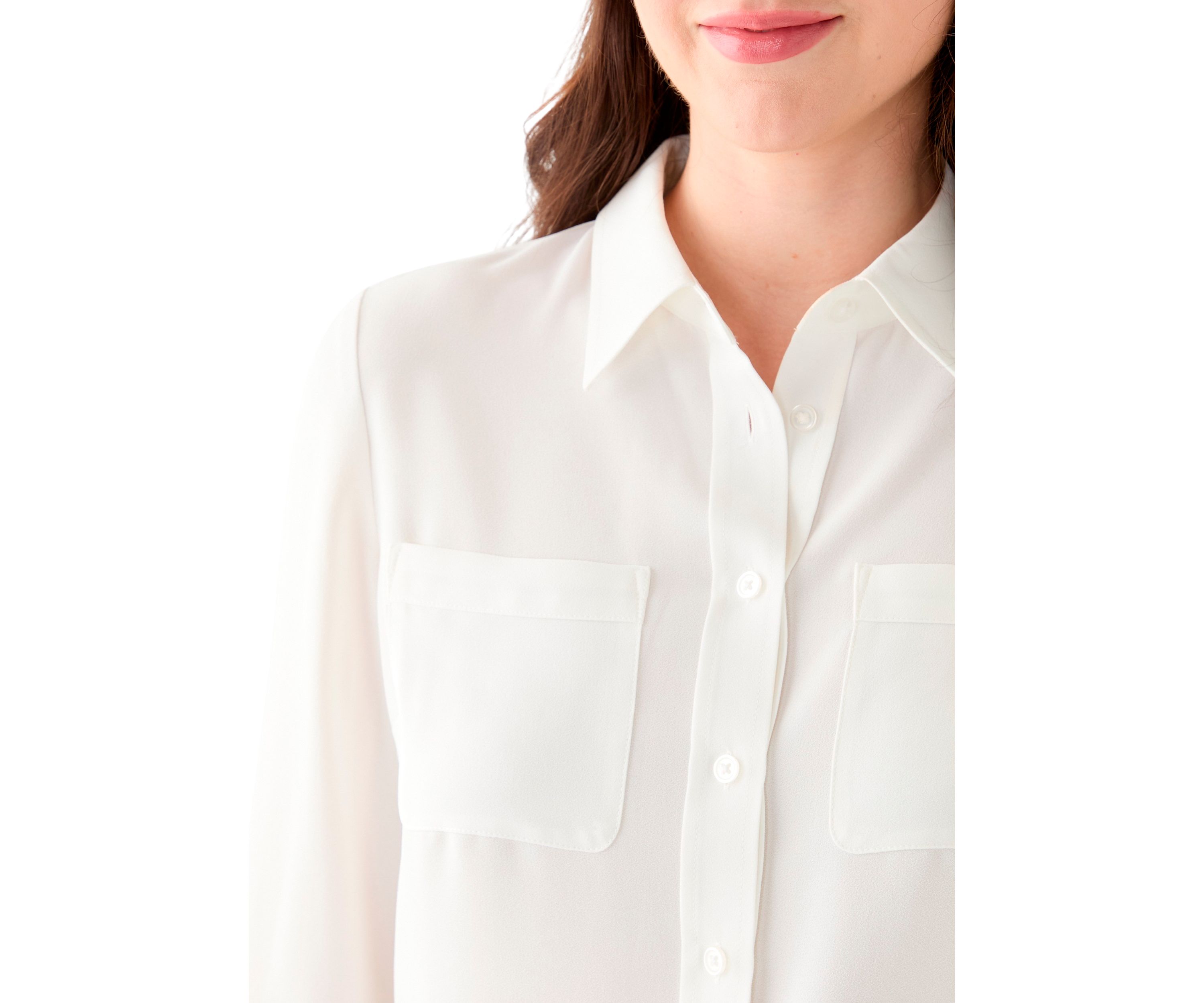 Womens Button Front Blouse