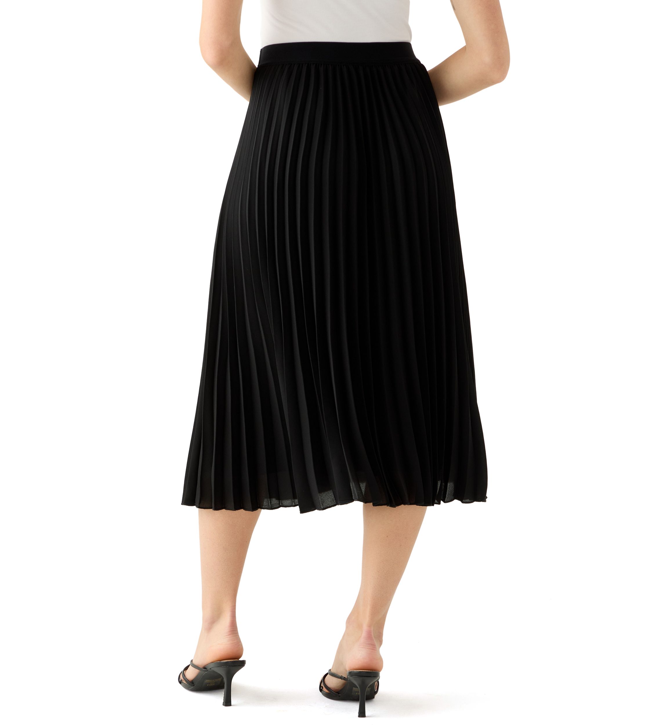 Petite Pull On Pleated Skirt