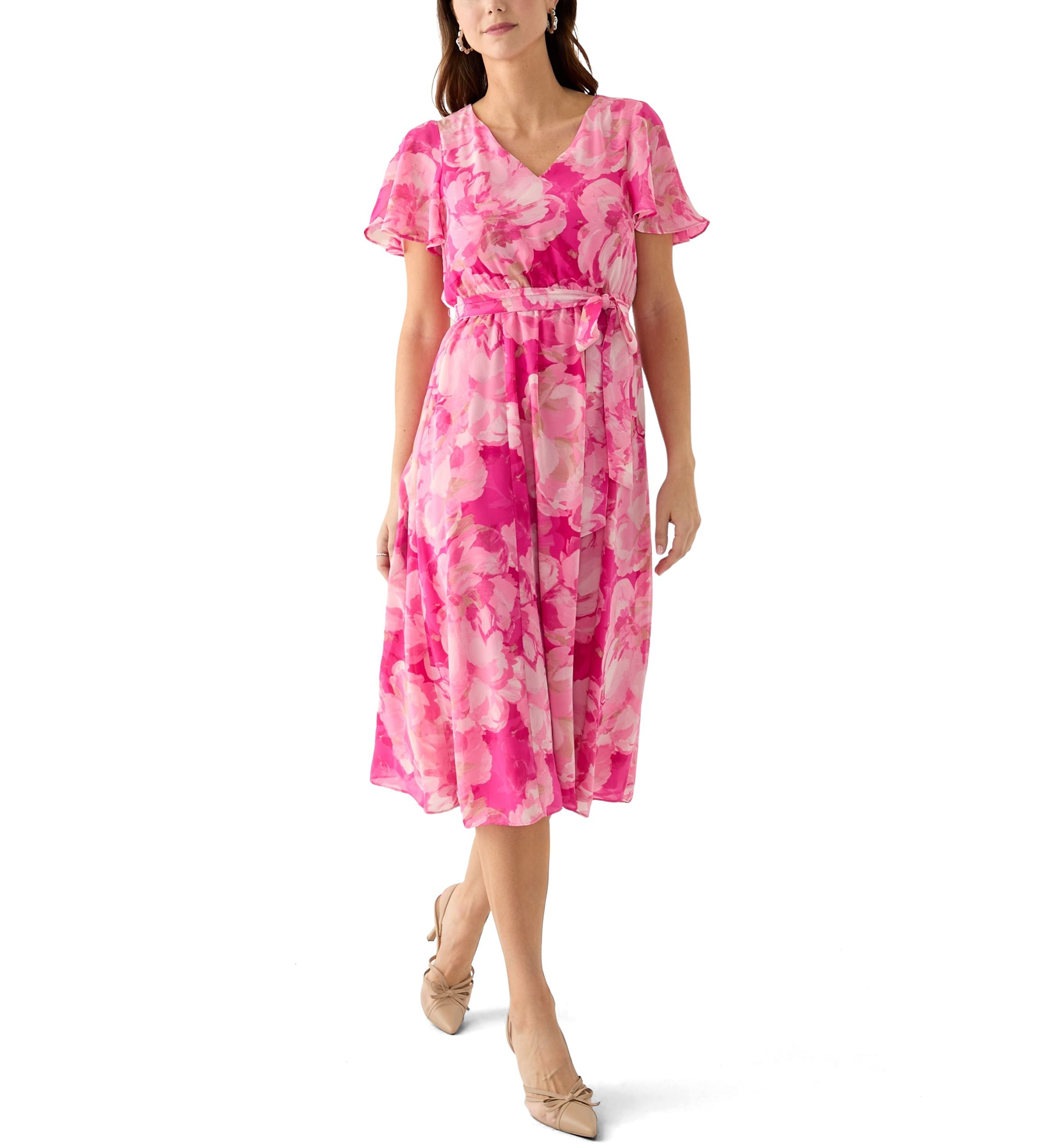 Womens Floral Print Dress