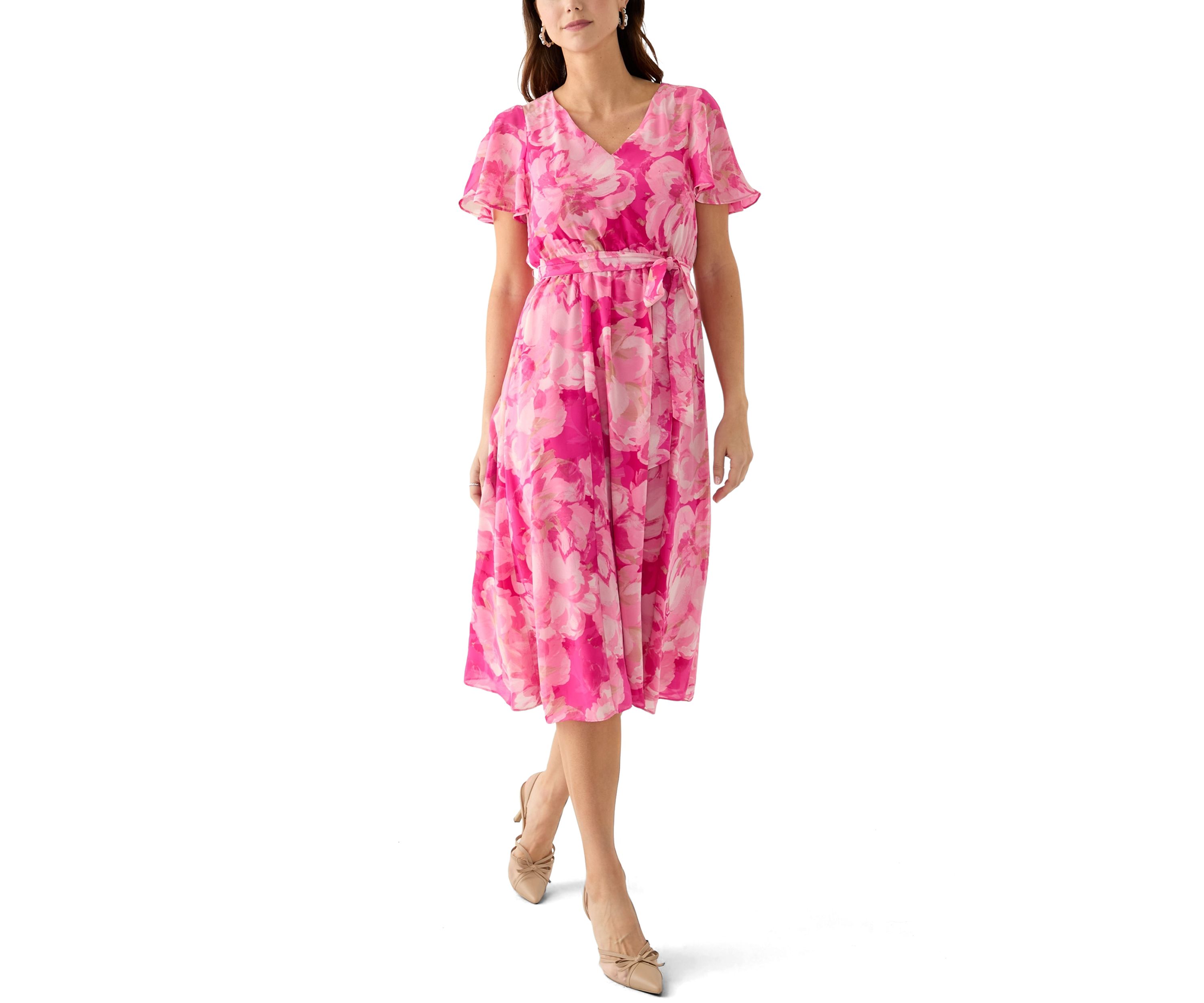 Womens Floral Print Dress