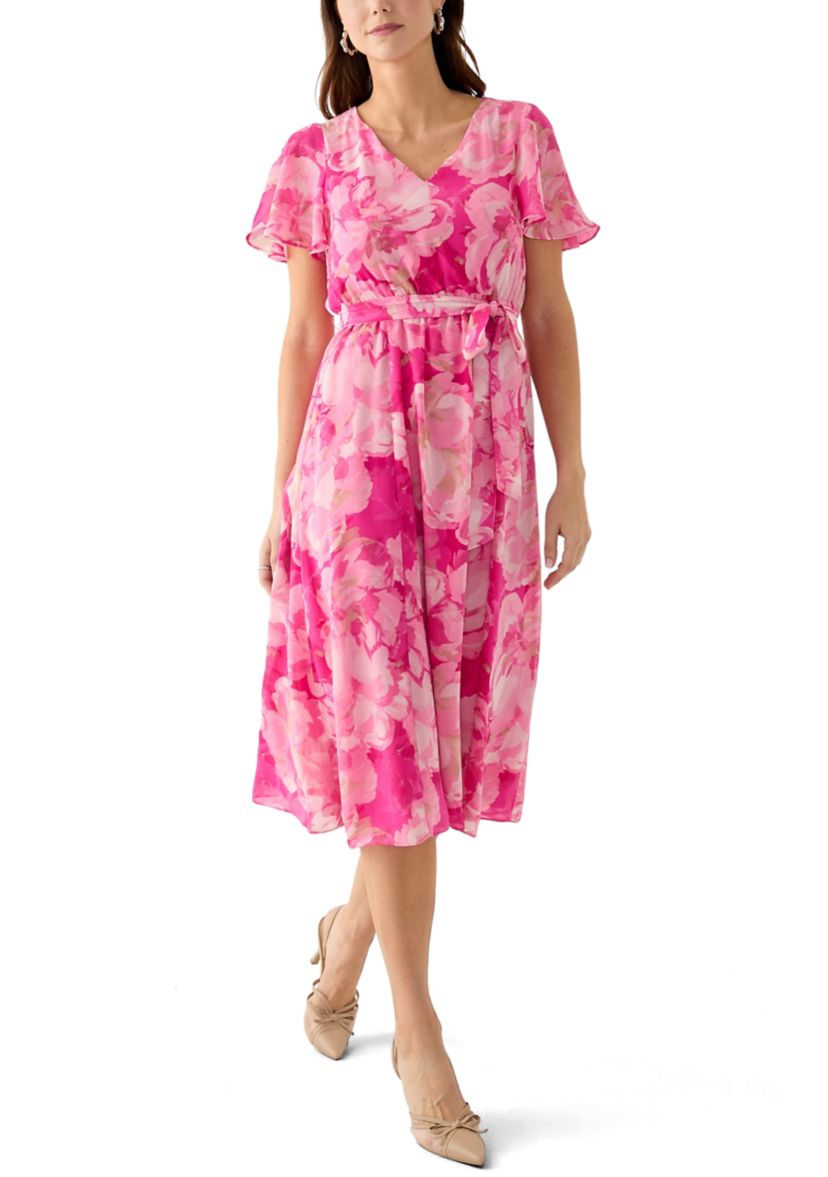 Womens Floral Print Dress