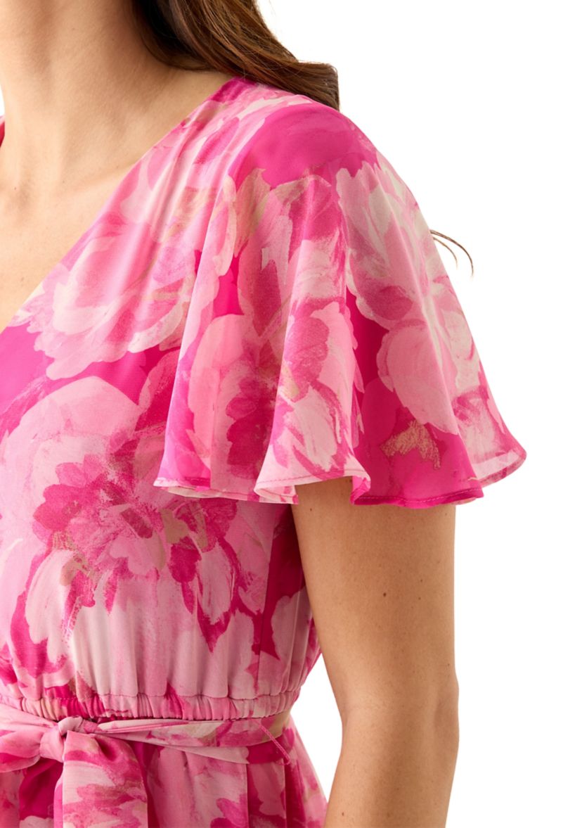Womens Floral Print Dress