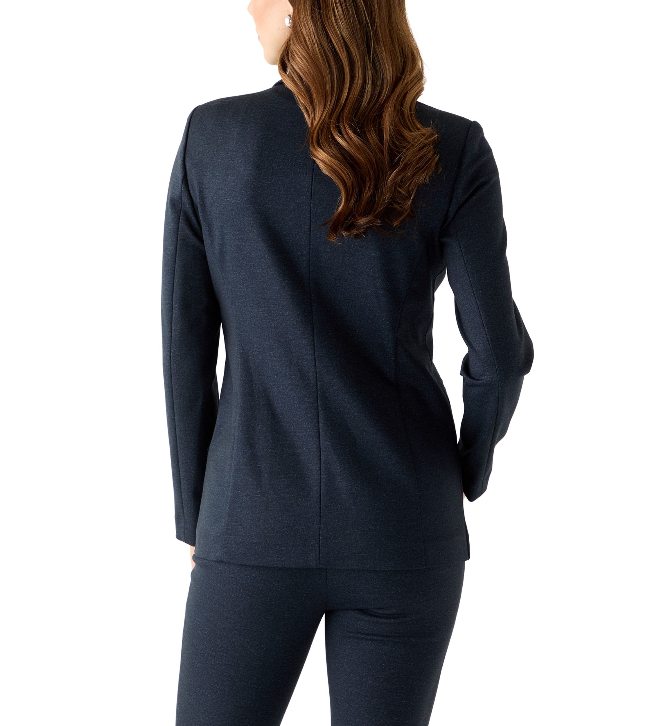 Womens Long Sleeve Two Button Notch Collar Blazer