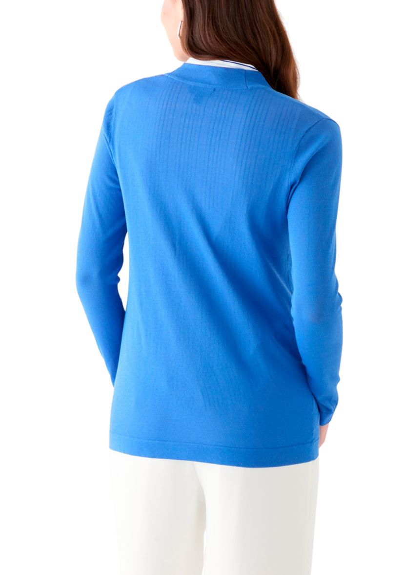 Womens Open Front Long Sleeve Cardigan