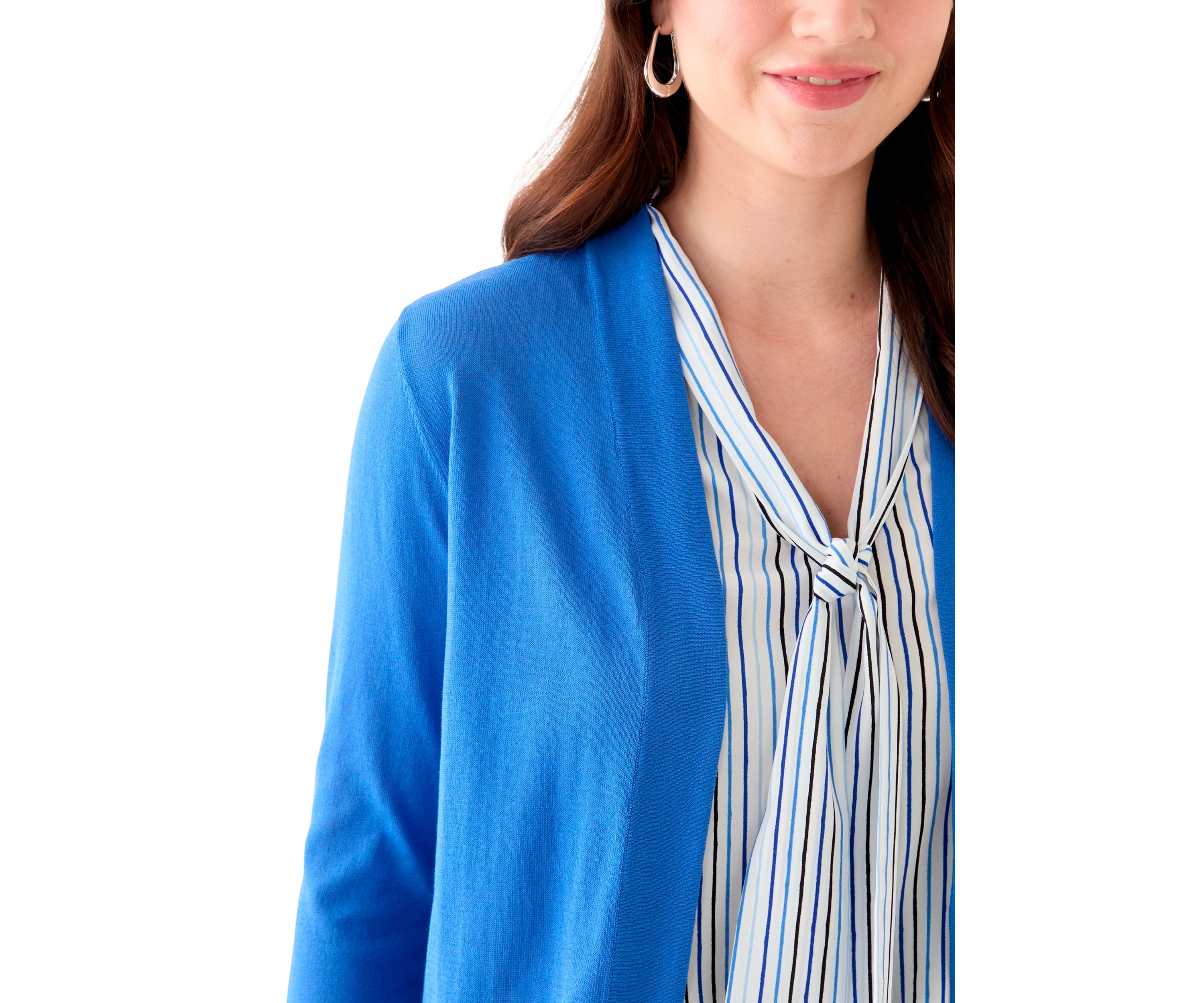 Womens Open Front Long Sleeve Cardigan