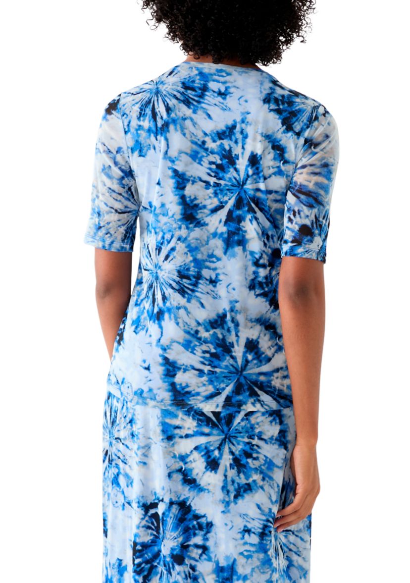 Womens Printed Mesh T-Shirt