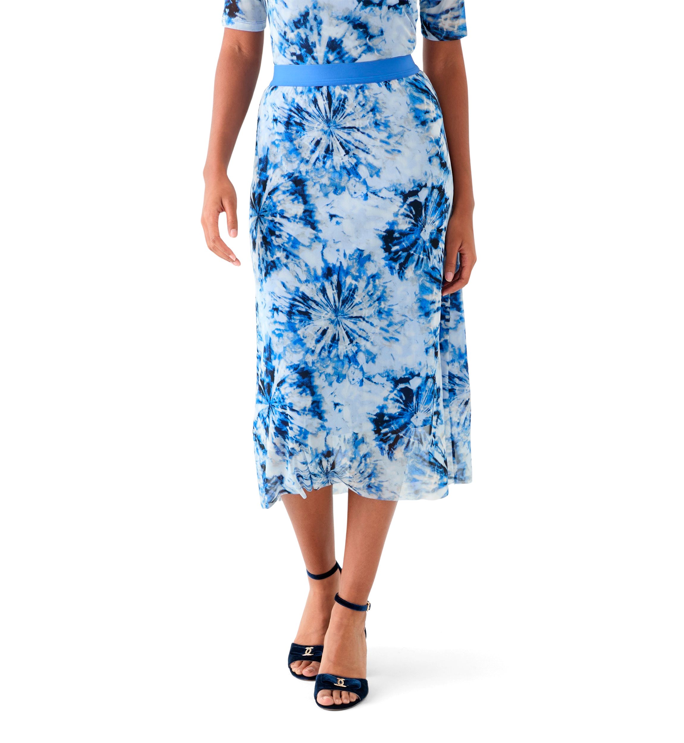 Womens Printed A-Line Skirt