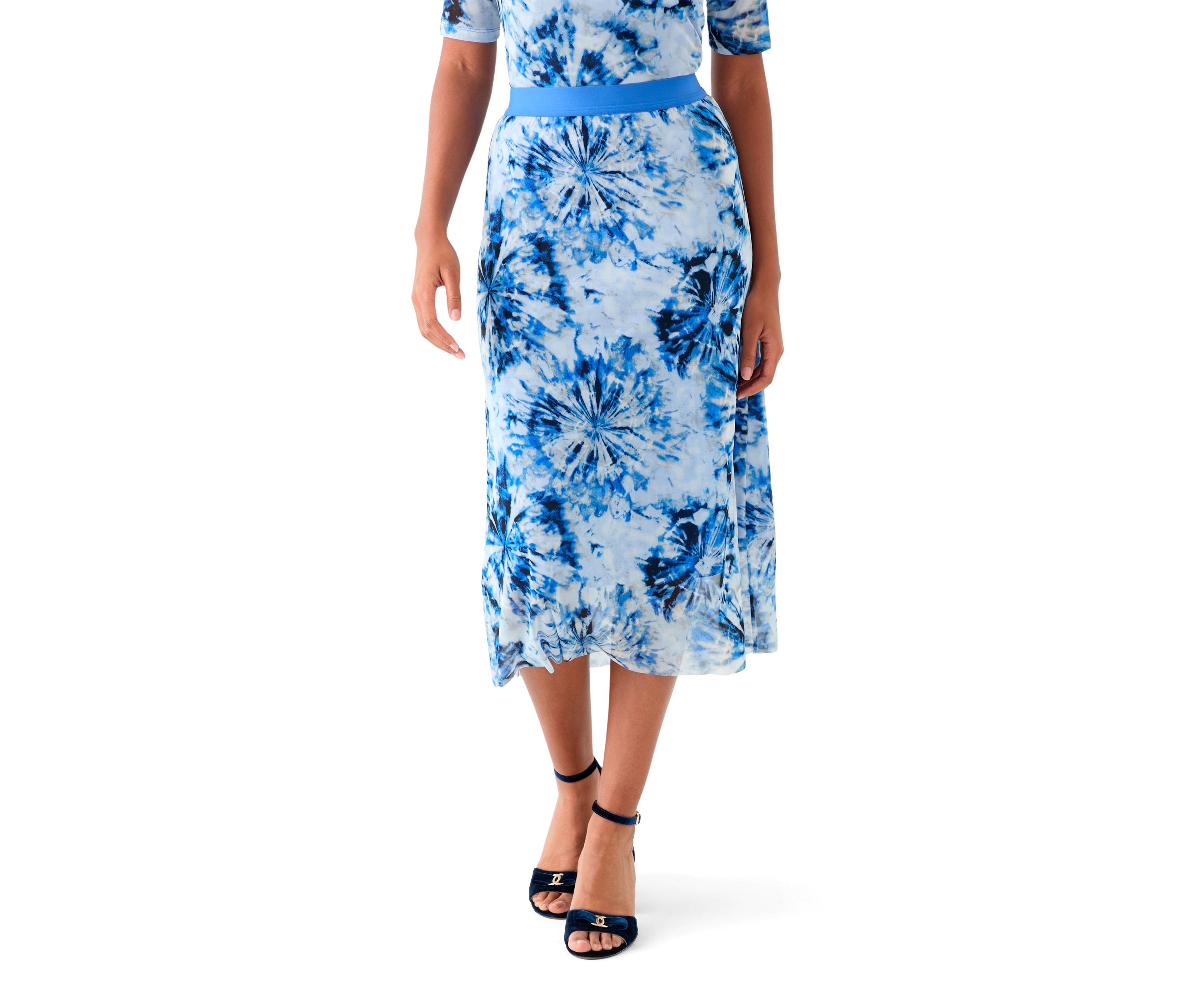 Womens Printed A-Line Skirt