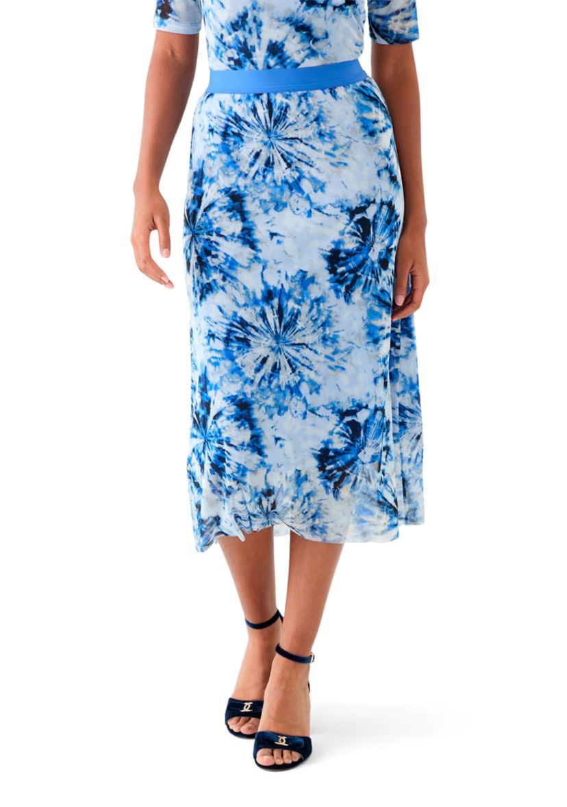 Womens Printed A-Line Skirt