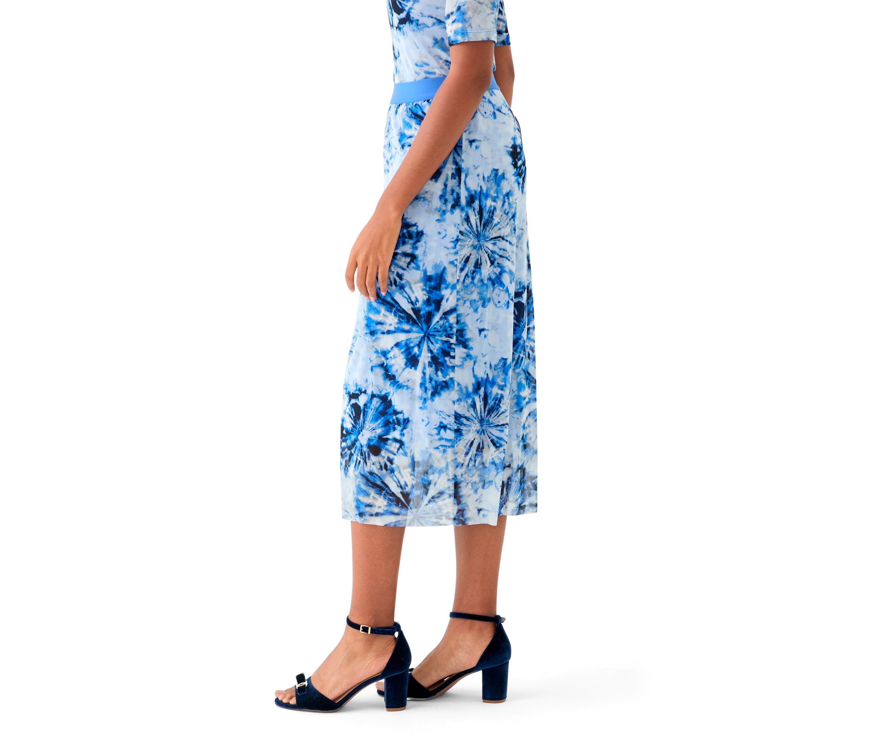 Womens Printed A-Line Skirt