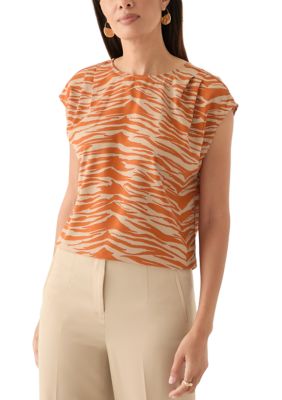 THE LIMITED Women's Scoop Neck Drop Shoulder Blouse, Small