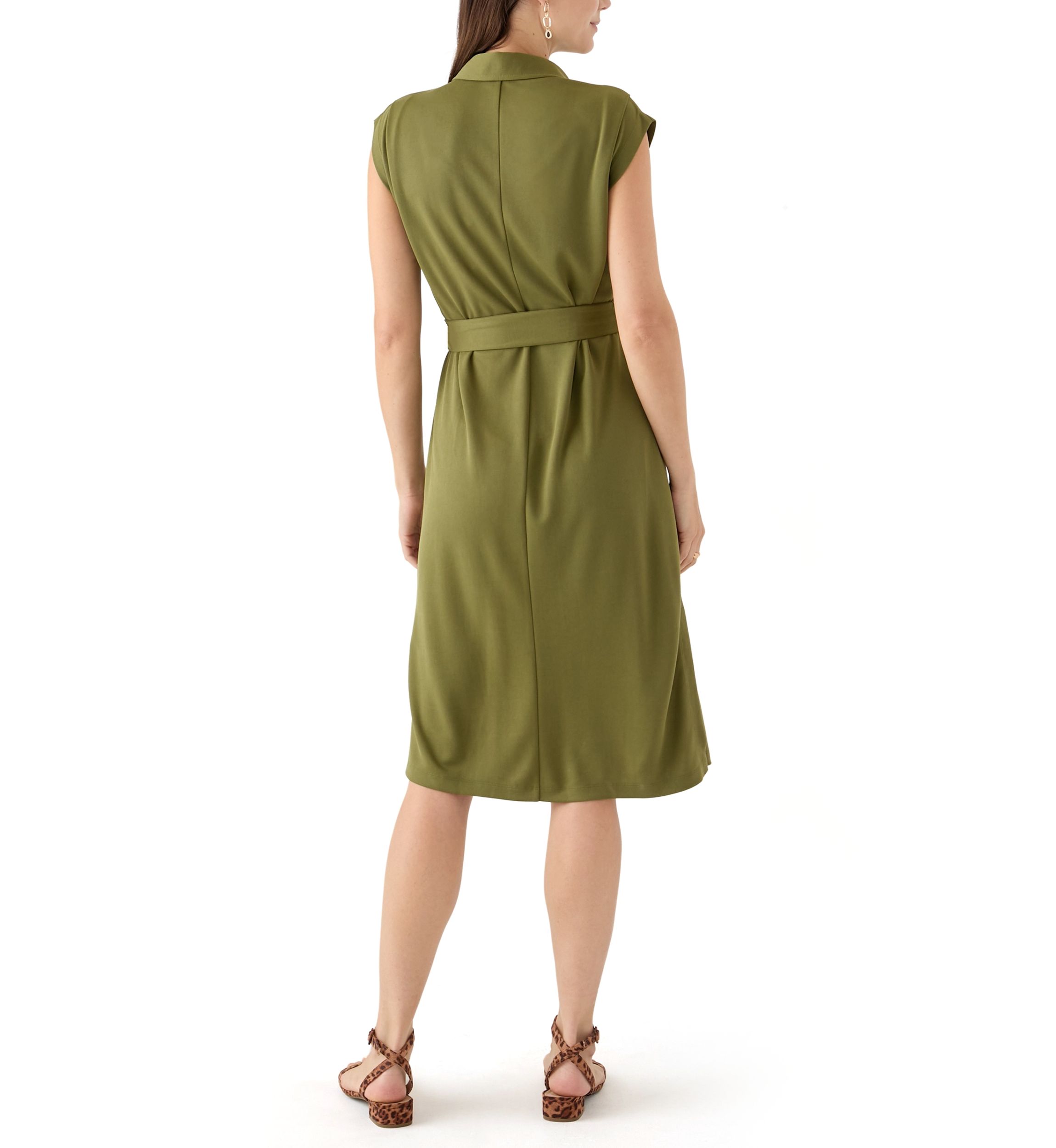 Womens printed Midi Shirt Dress