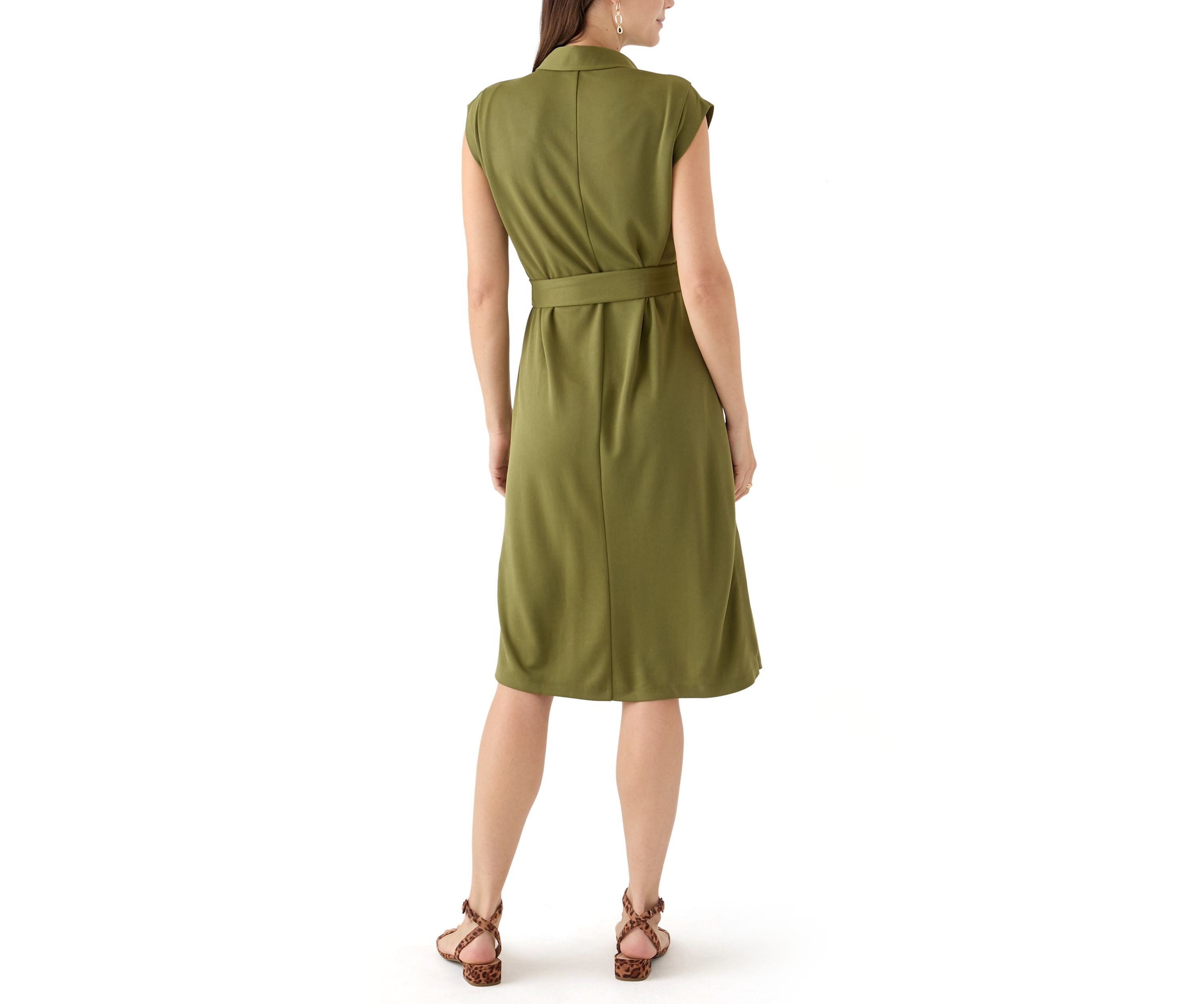 Womens printed Midi Shirt Dress